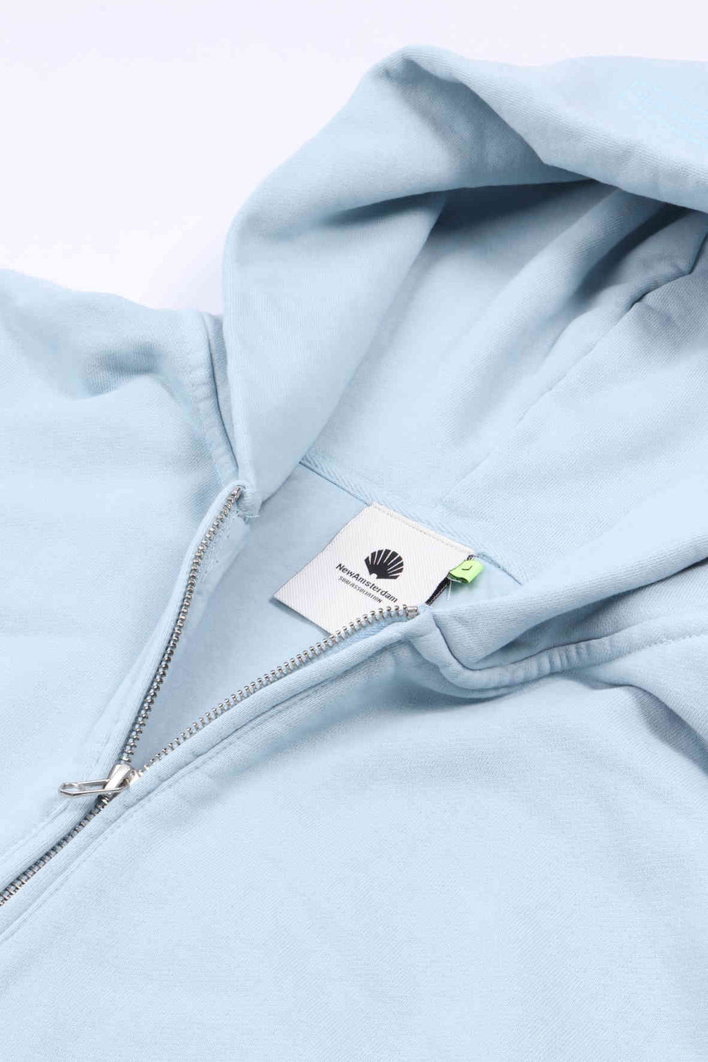 Inflatable hoodie denim blue