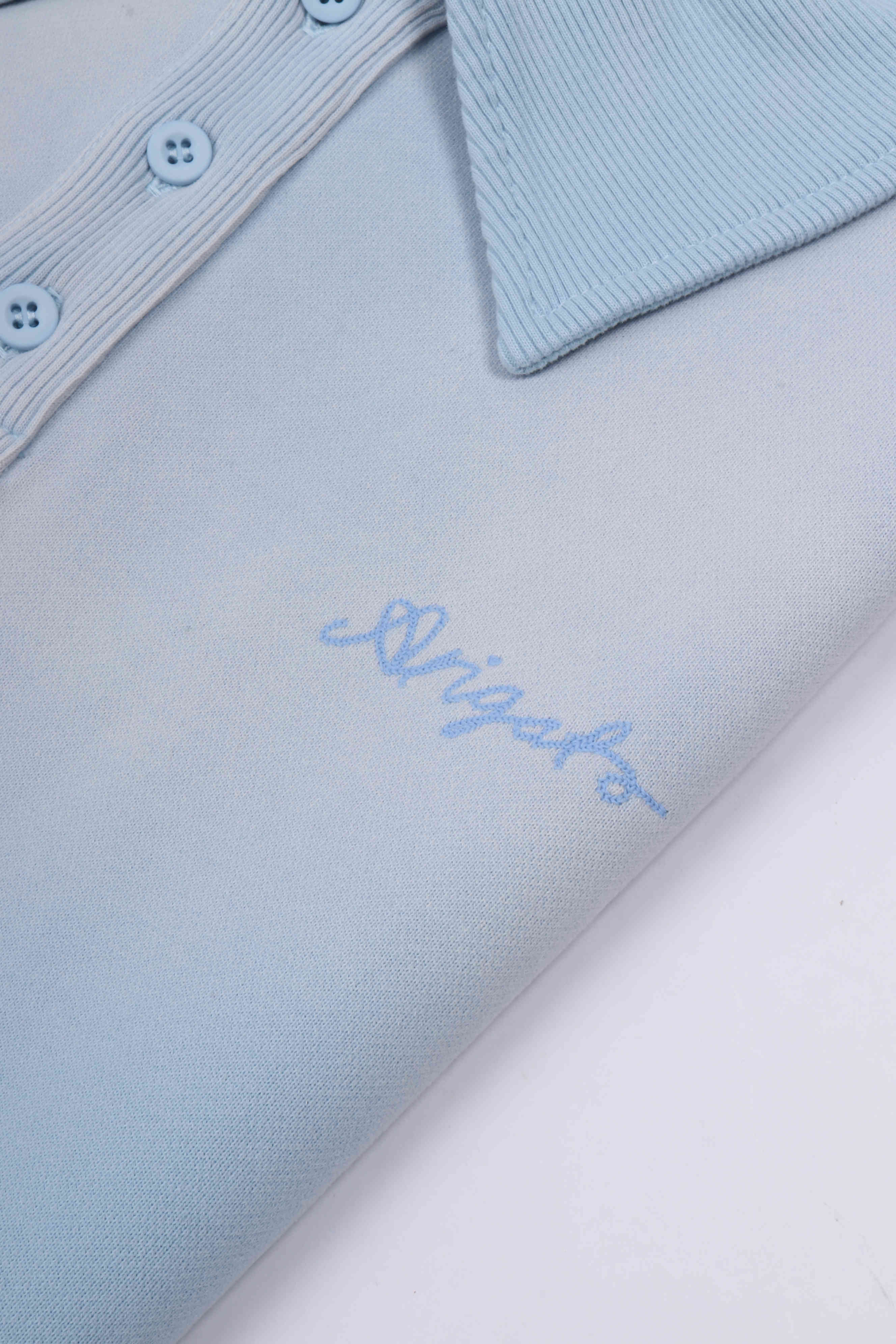 Maze polo sweater powder blue
