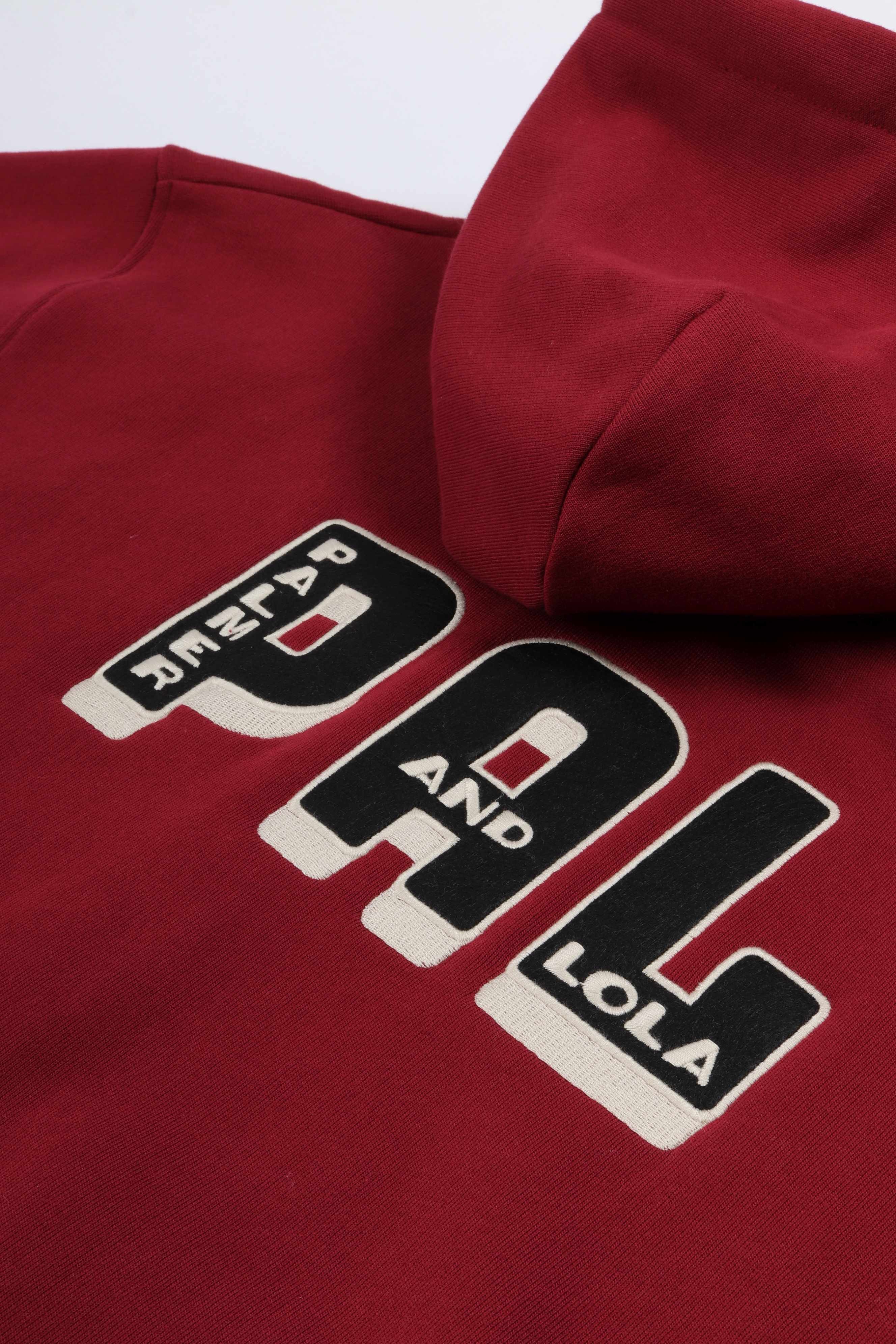 Hit and run full zip hoody maroon