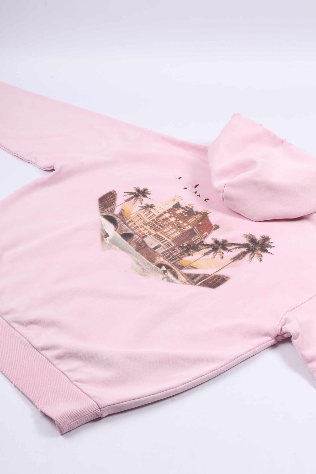 Tropical hoodie pink lady