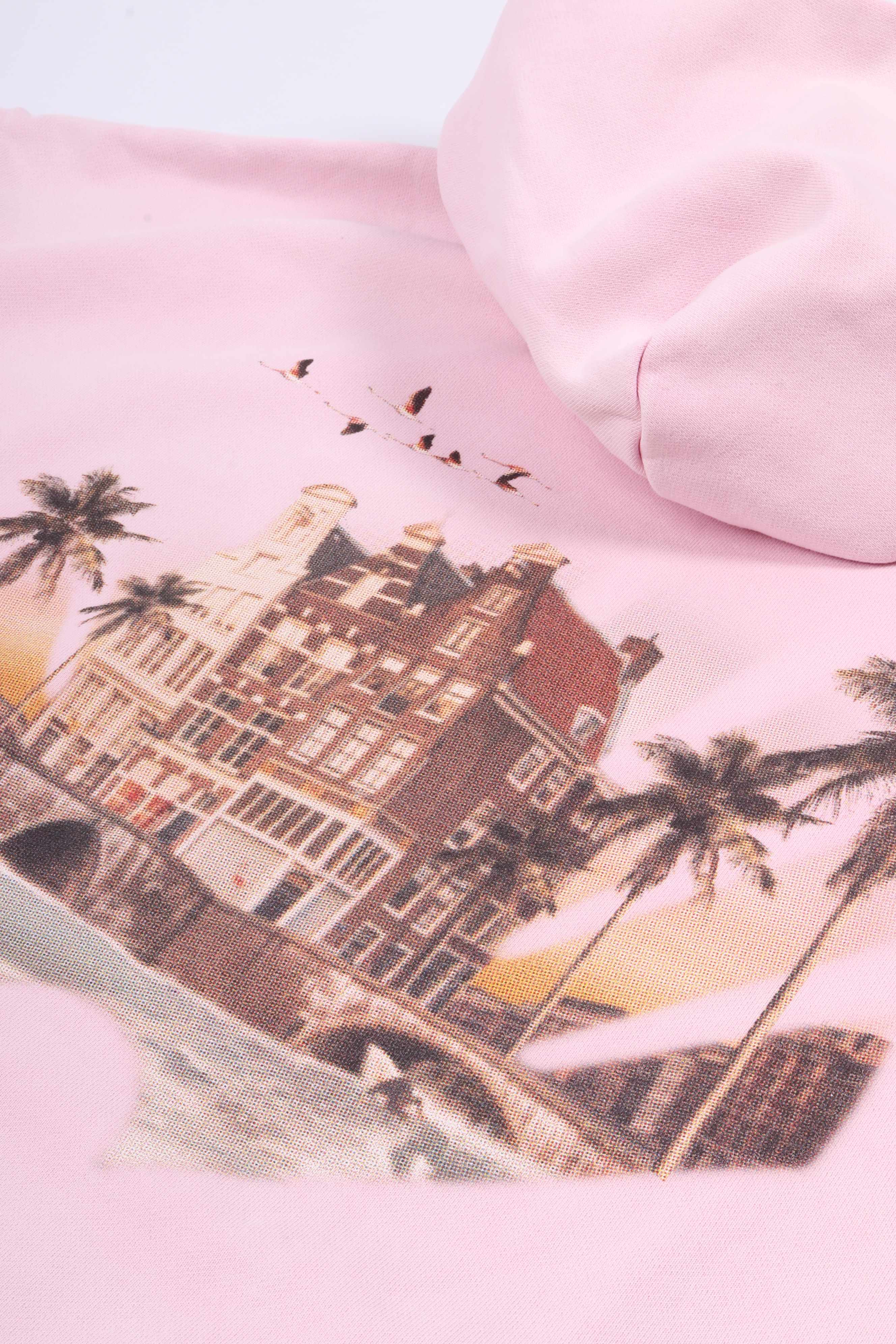 Tropical hoodie pink lady
