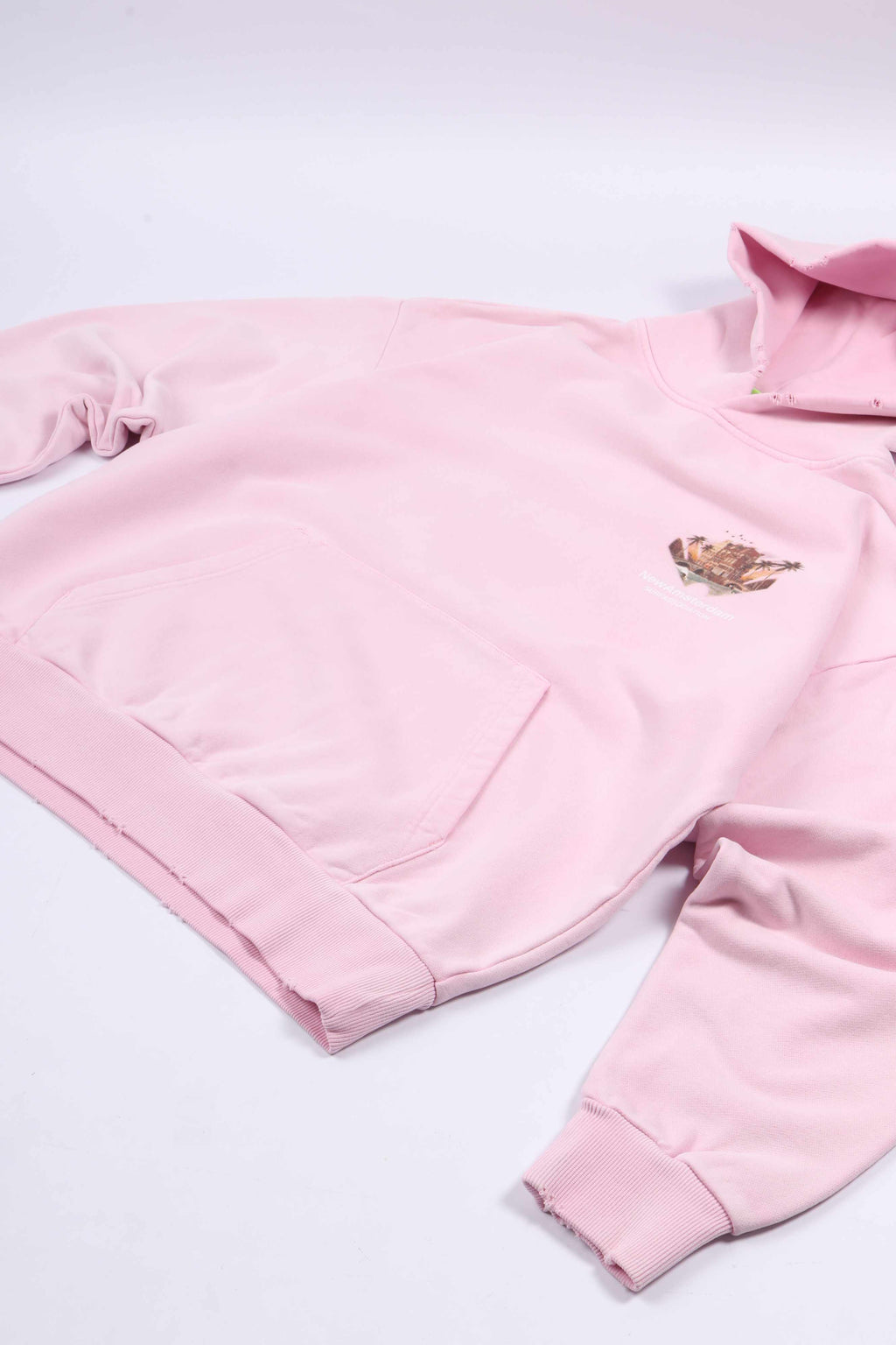 Tropical hoodie pink lady