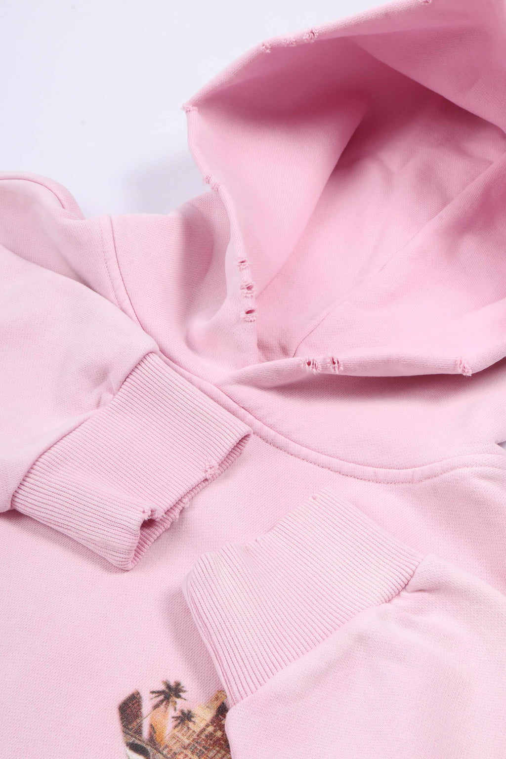 Tropical hoodie pink lady