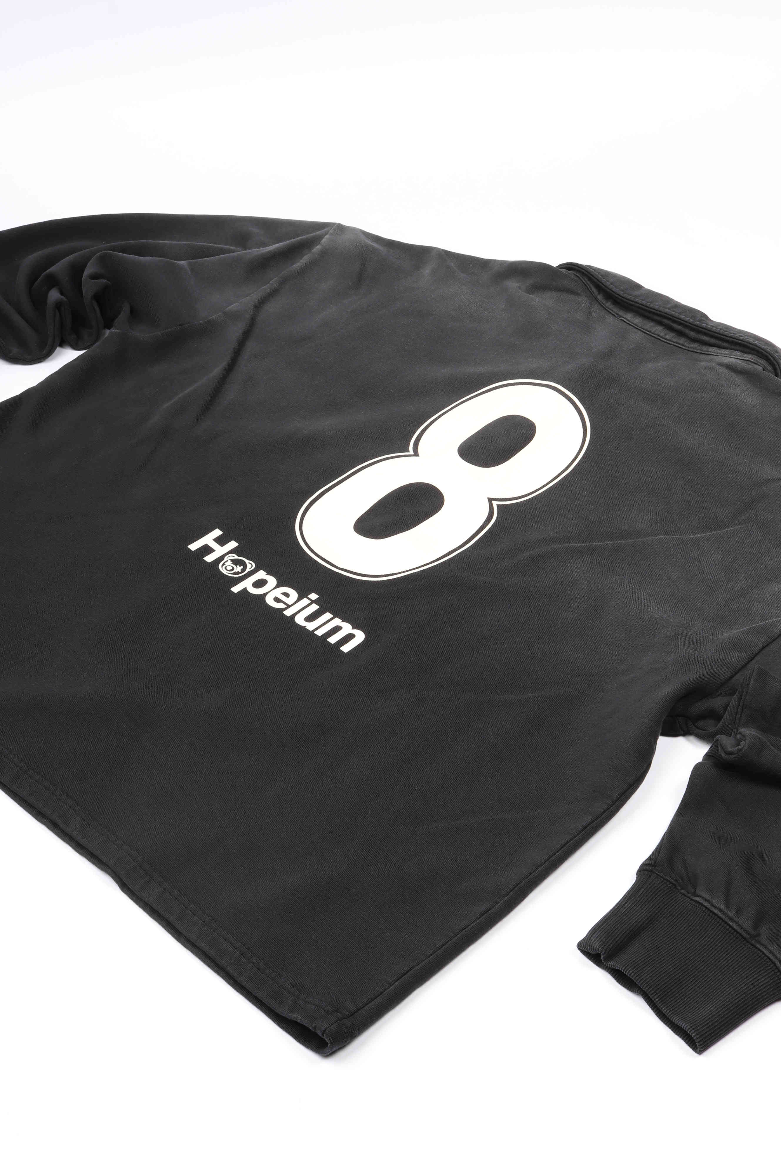 Football polo sweat black