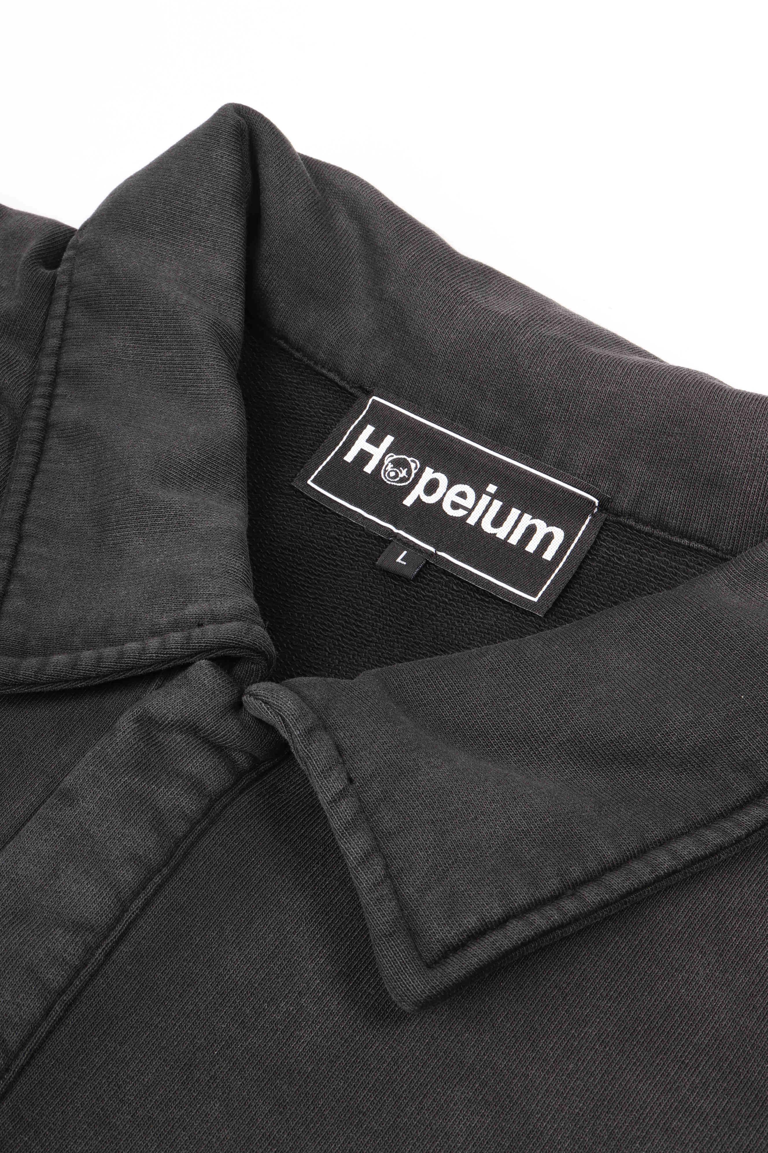 Football polo sweat black