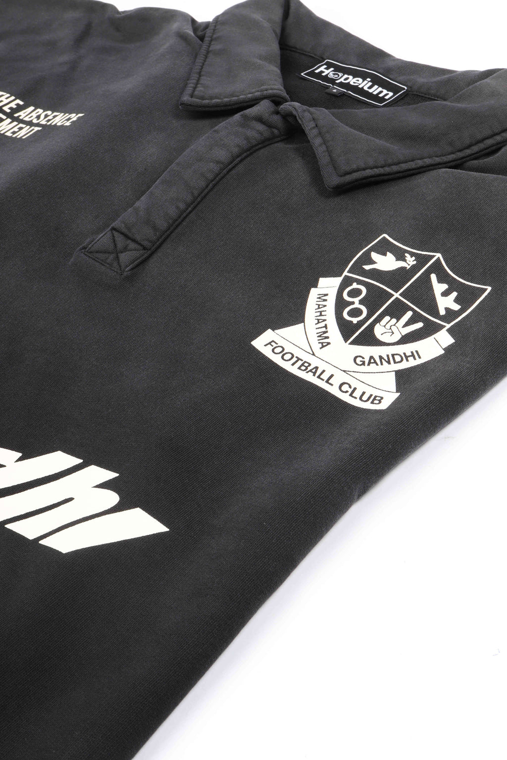 Football polo sweat black