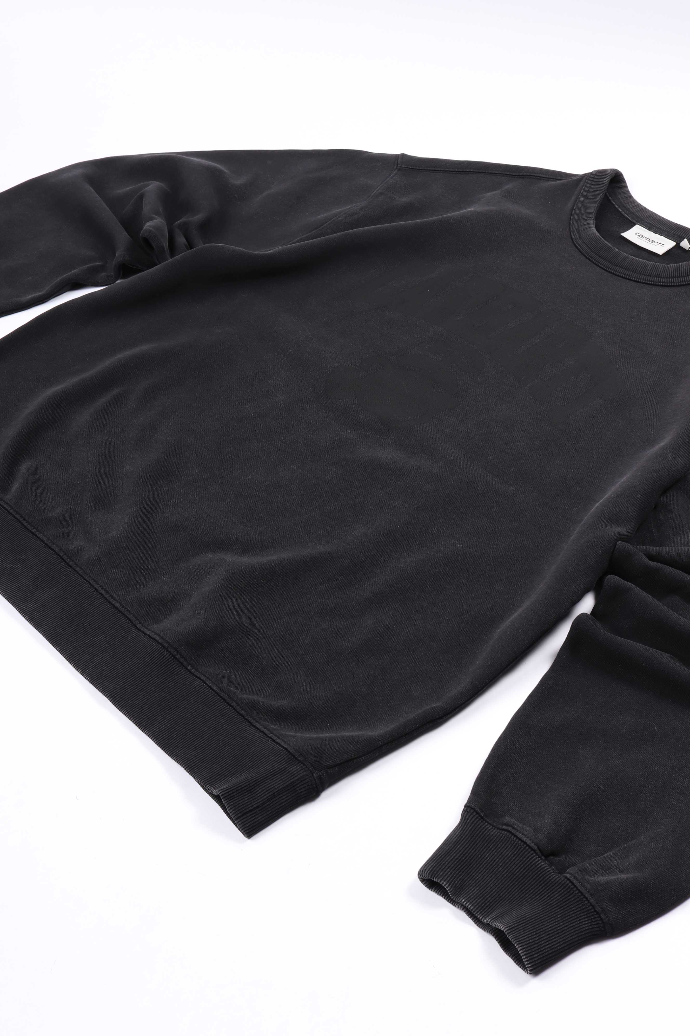 Faded pond corps sweat black hs wash