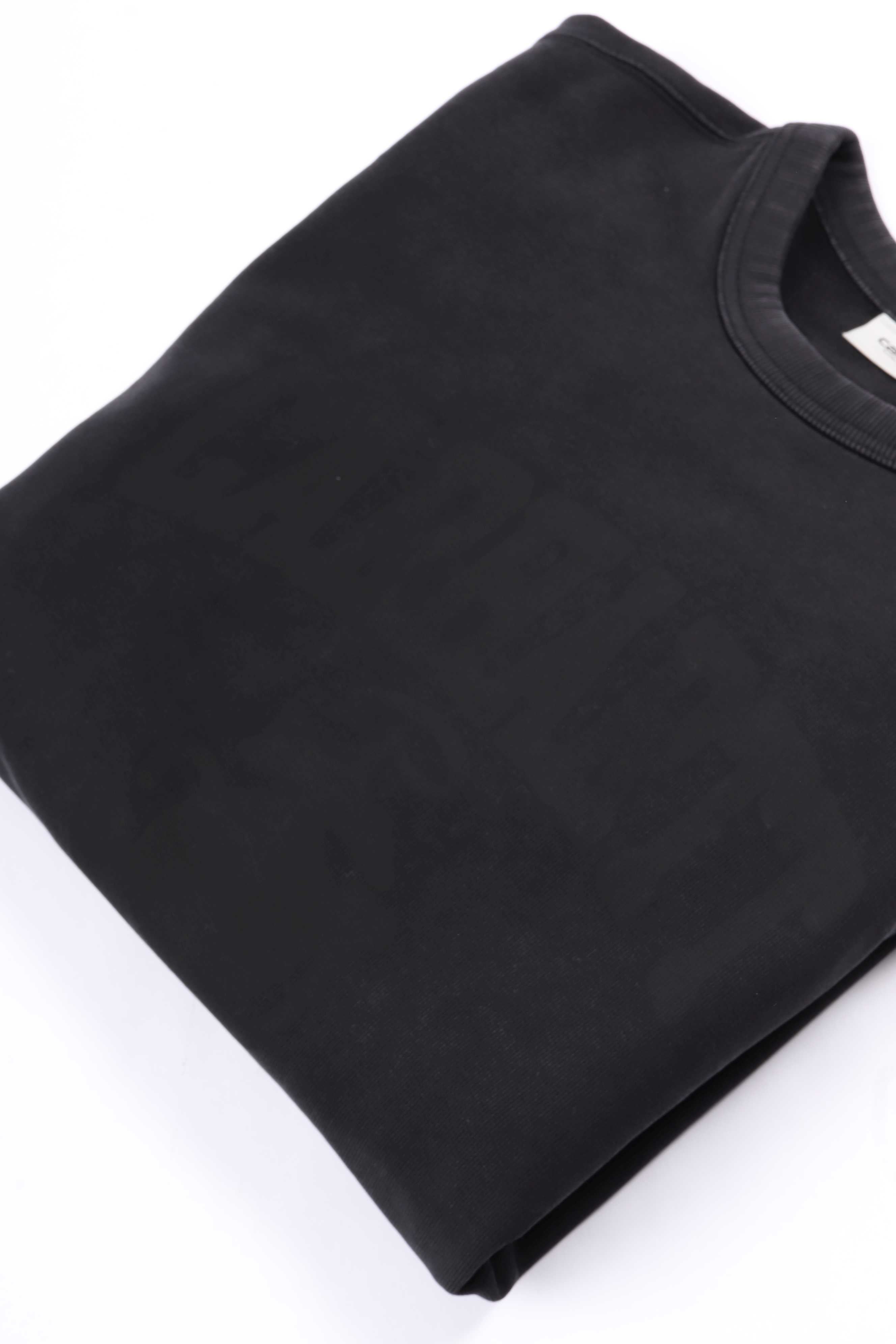Faded pond corps sweat black hs wash