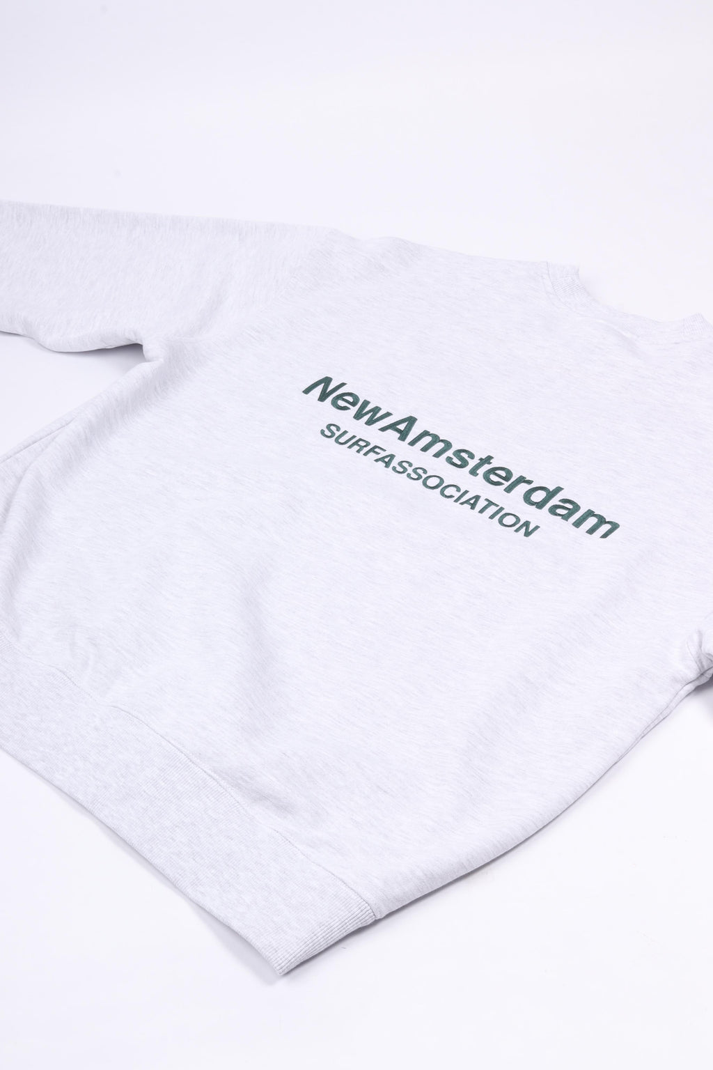 Logo crewneck ash/bottle green