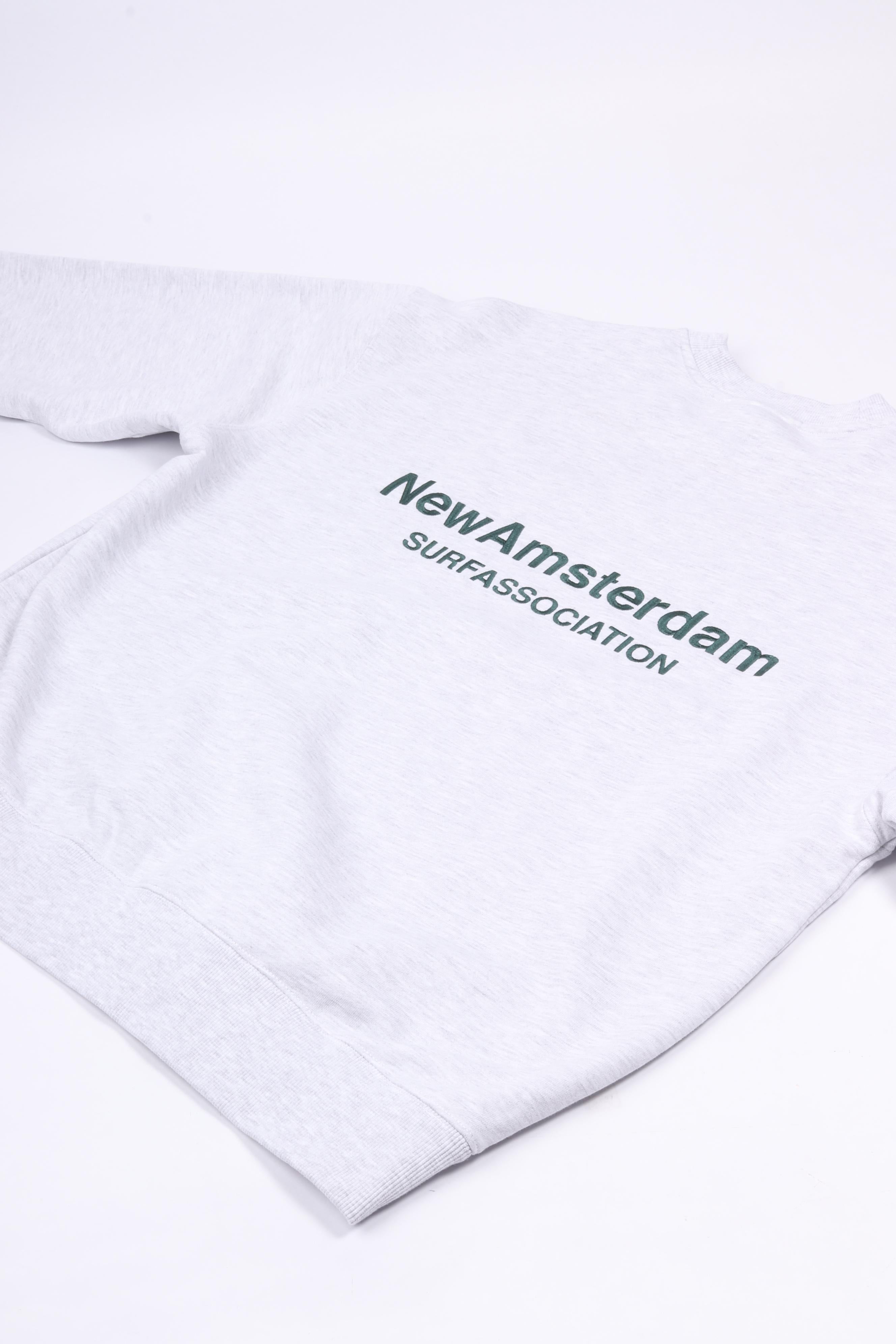 Logo crewneck ash/bottle green