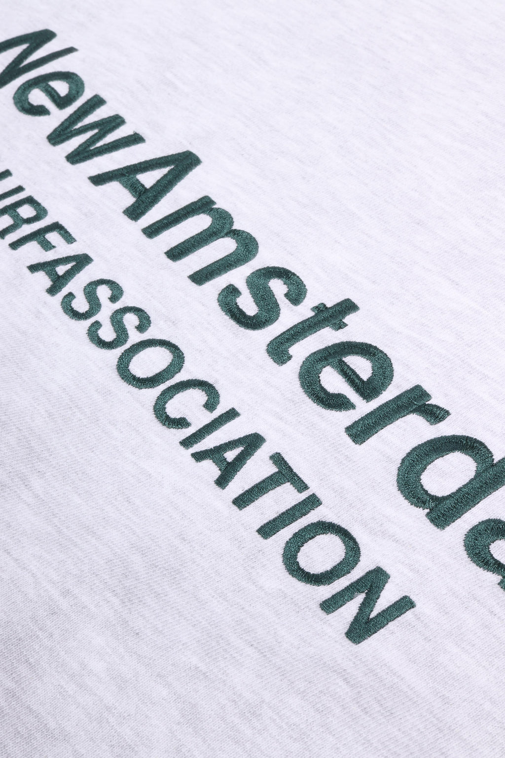 Logo crewneck ash/bottle green