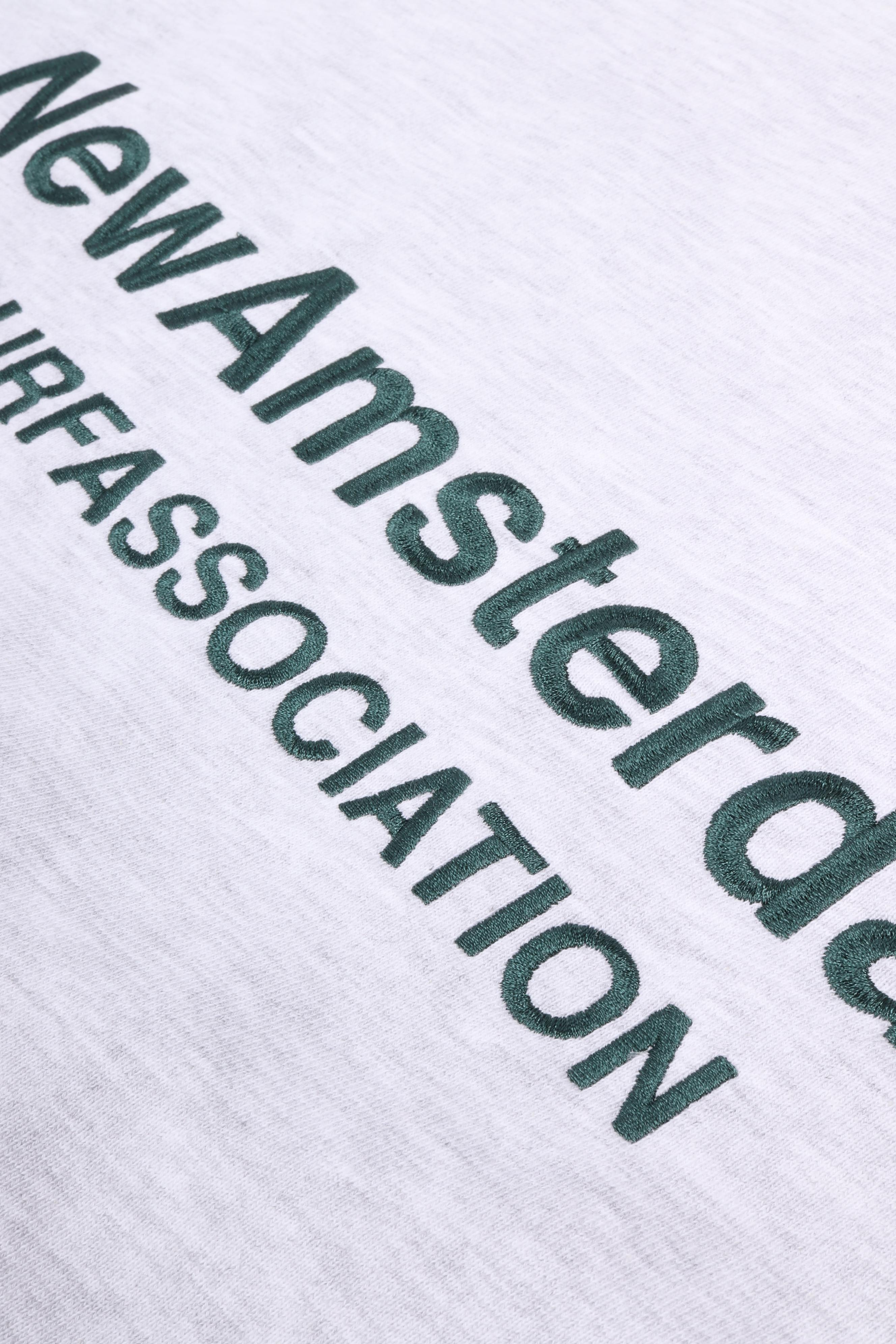 Logo crewneck ash/bottle green