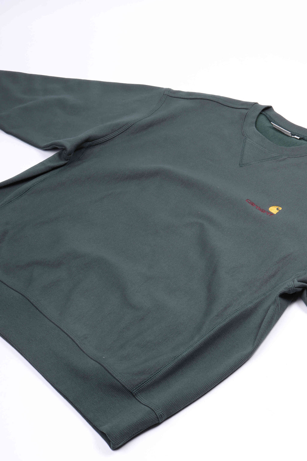 A. script sweater kale green