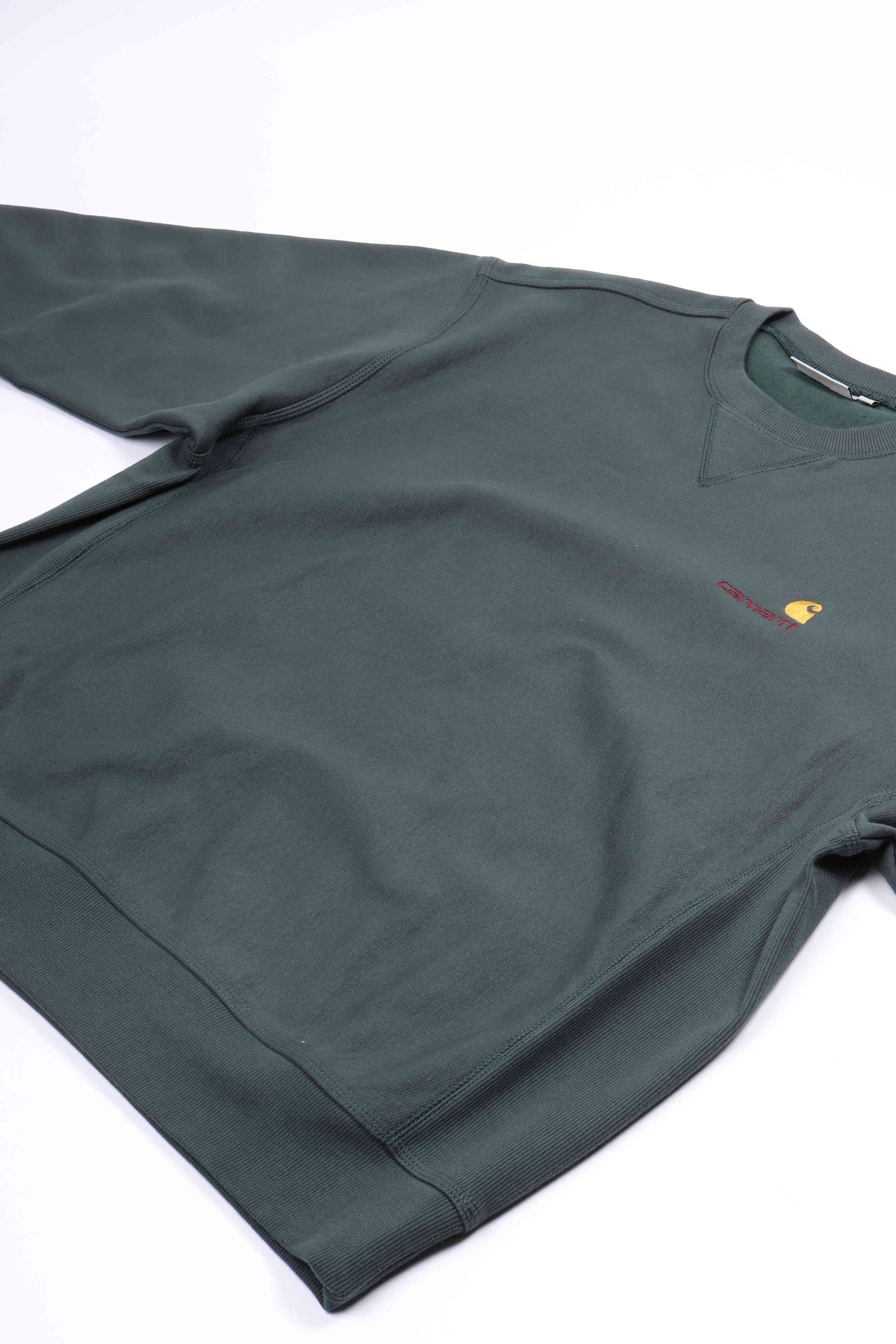 A. script sweater kale green