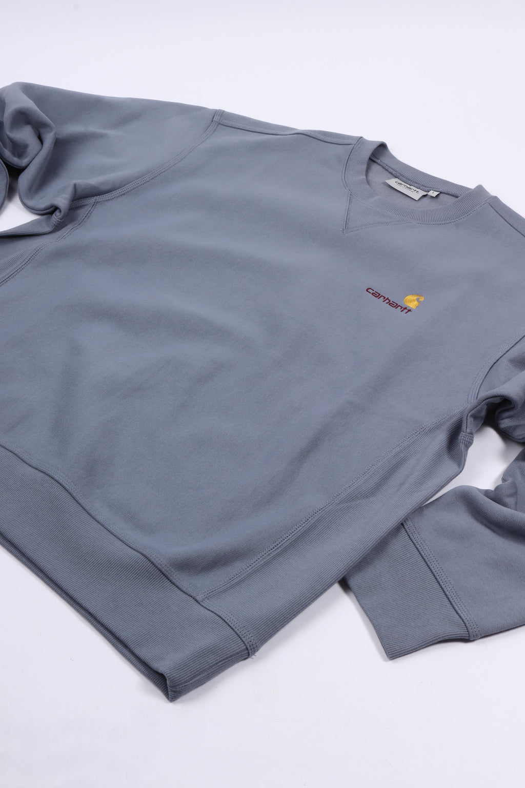 American script sweatshirt shady blue