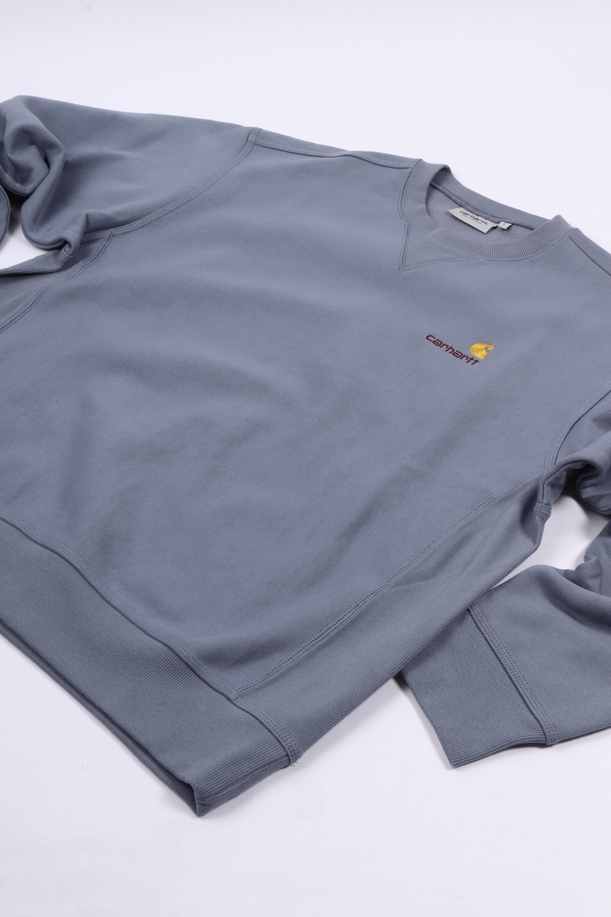 American script sweatshirt shady blue