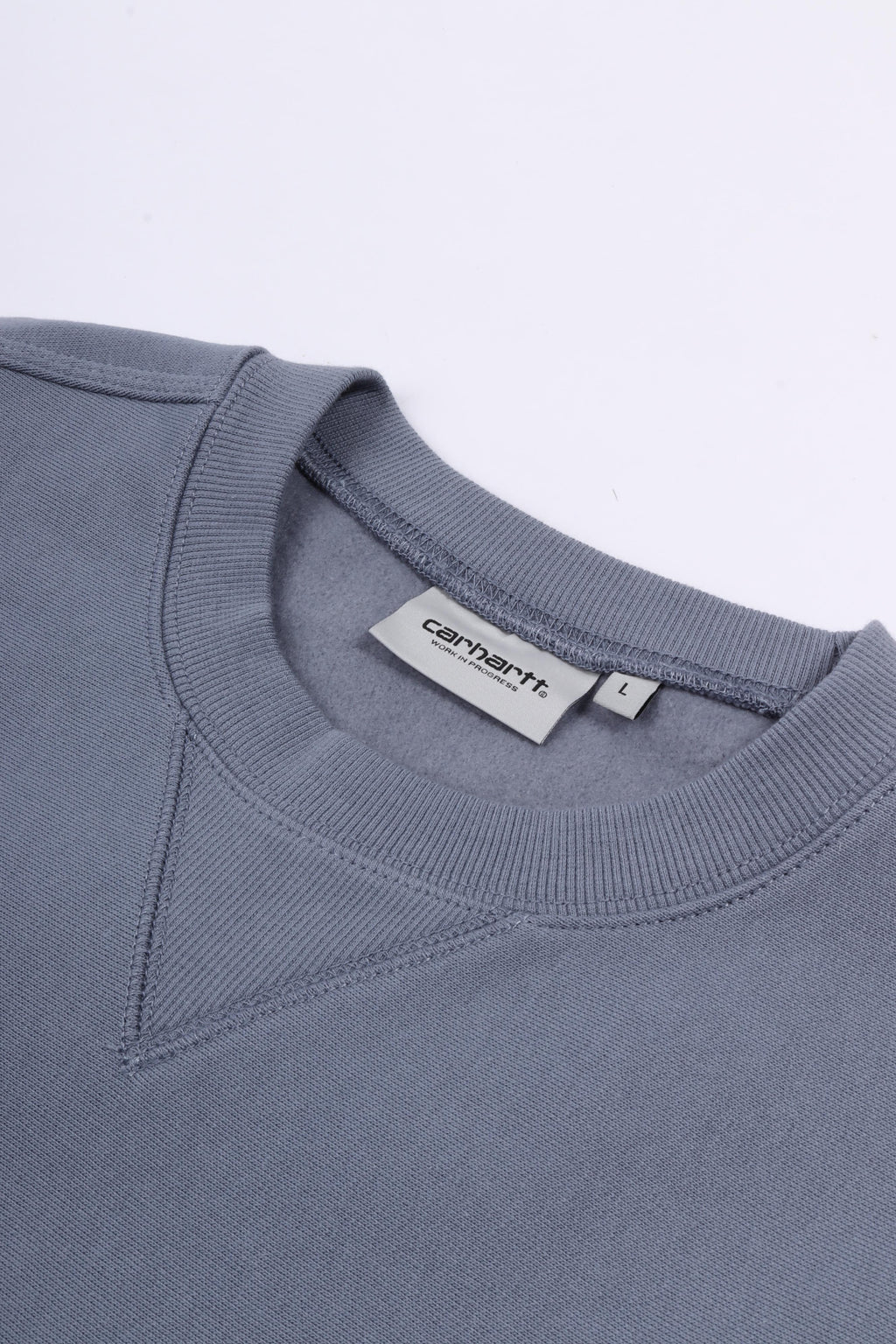 American script sweatshirt shady blue