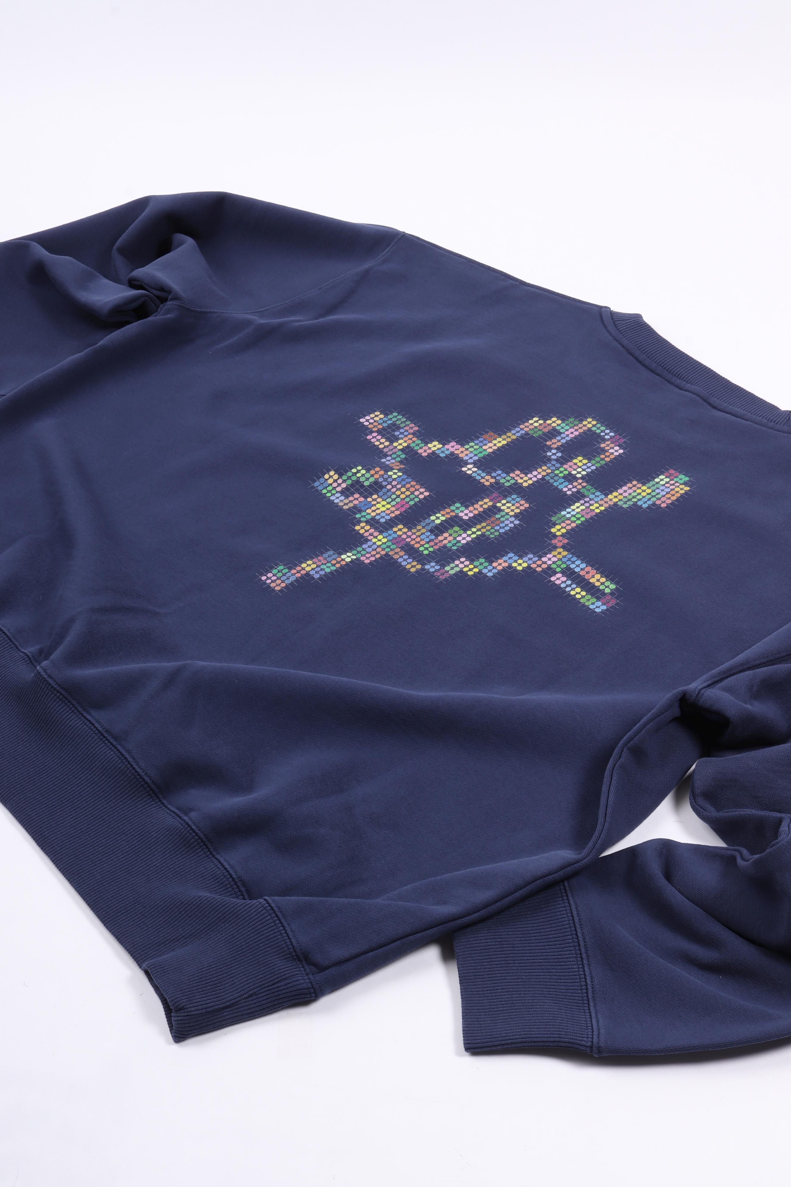 Dotted monogram crewneck naval academy