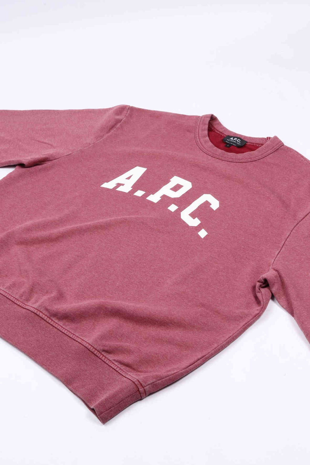 Sweat harris rouge fonce/blan