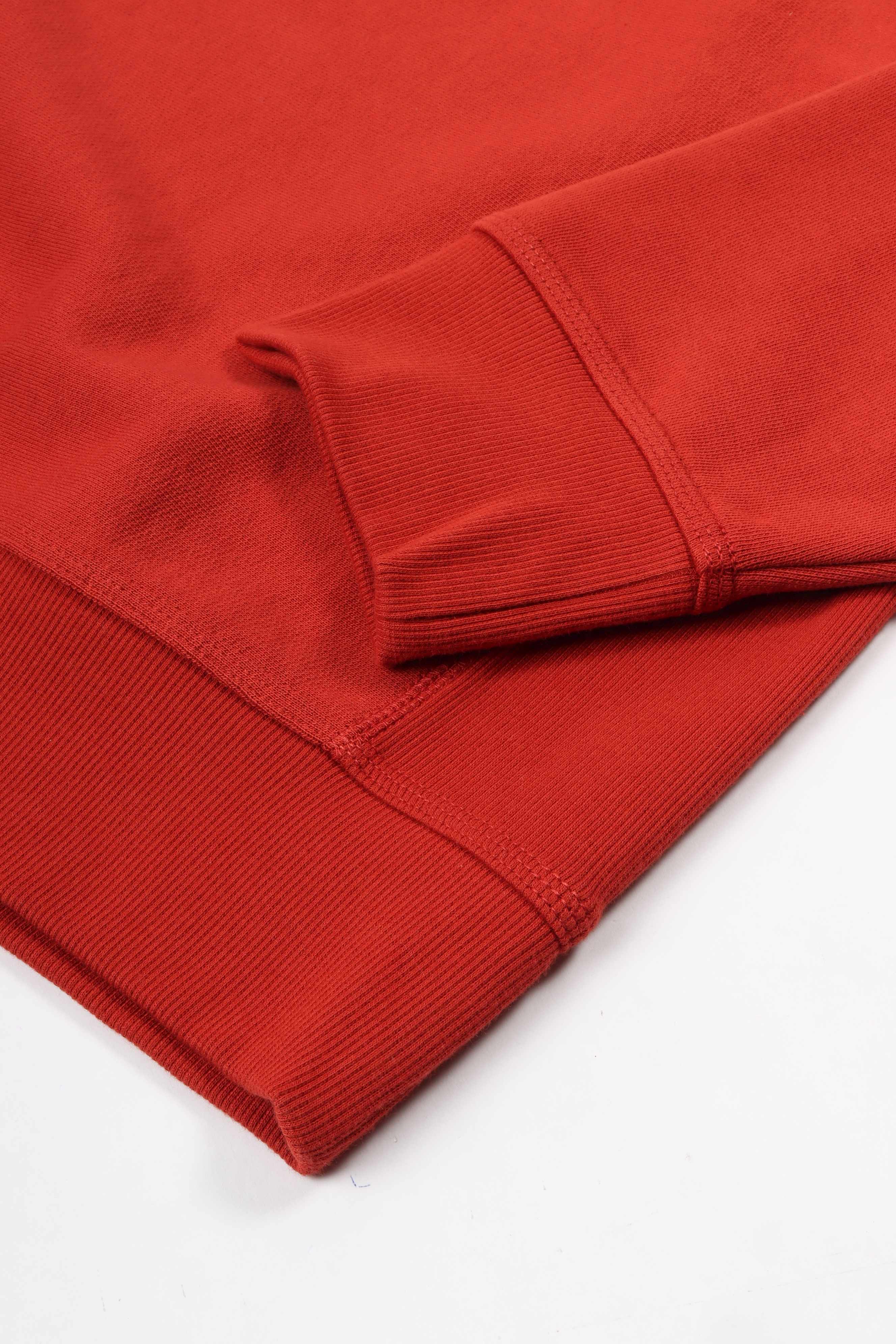 American script sweatshirt oxide red