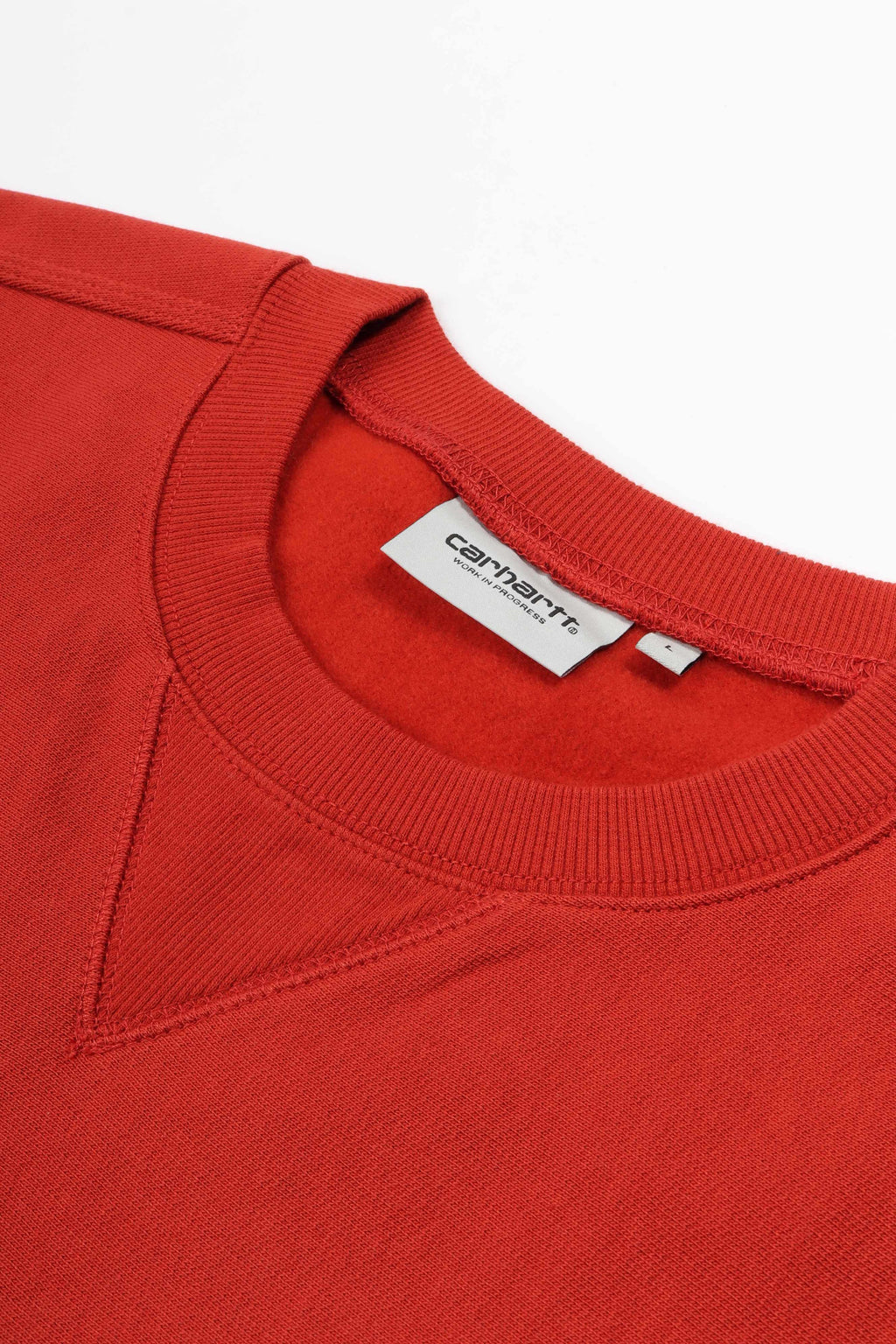 American script sweatshirt oxide red