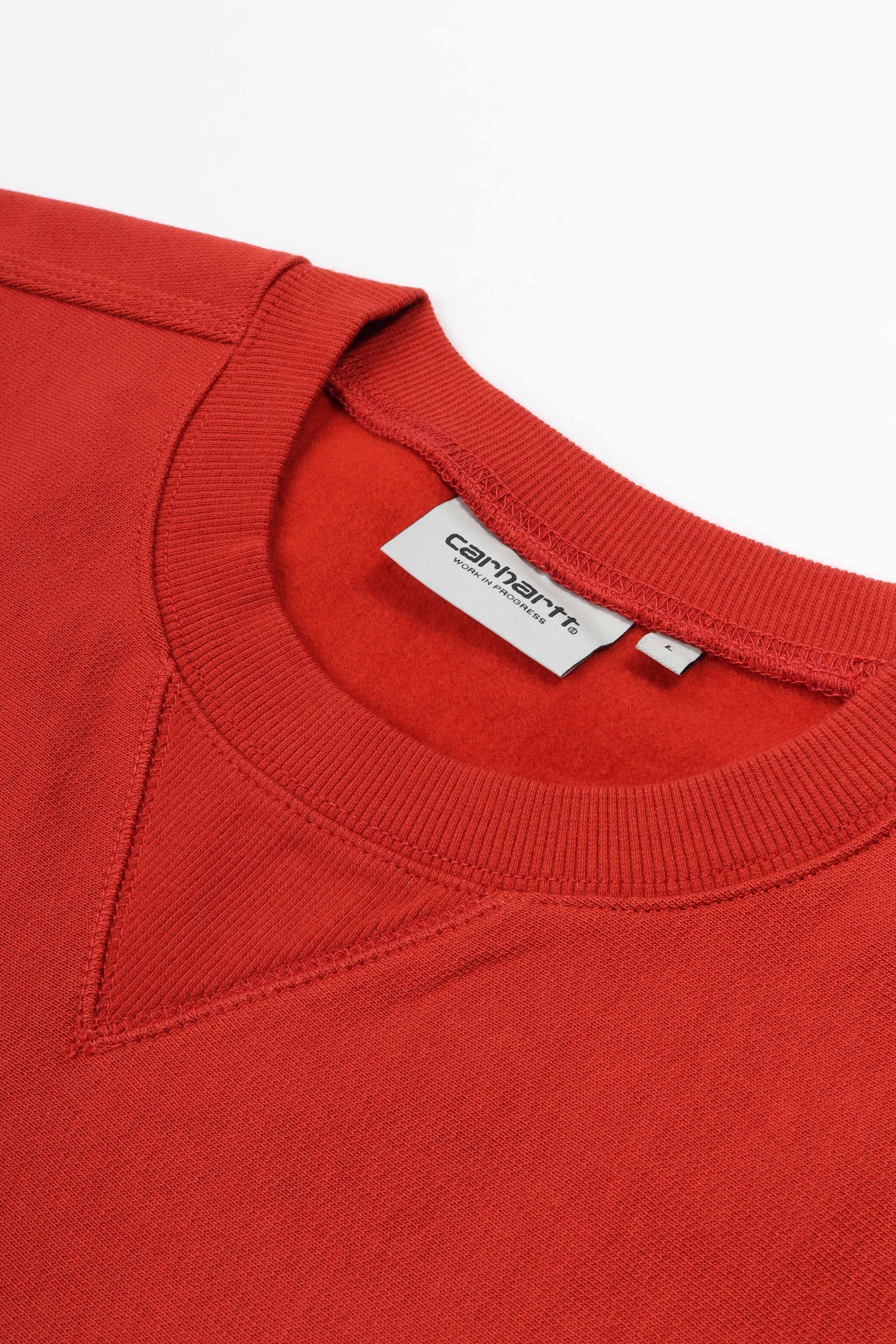 American script sweatshirt oxide red