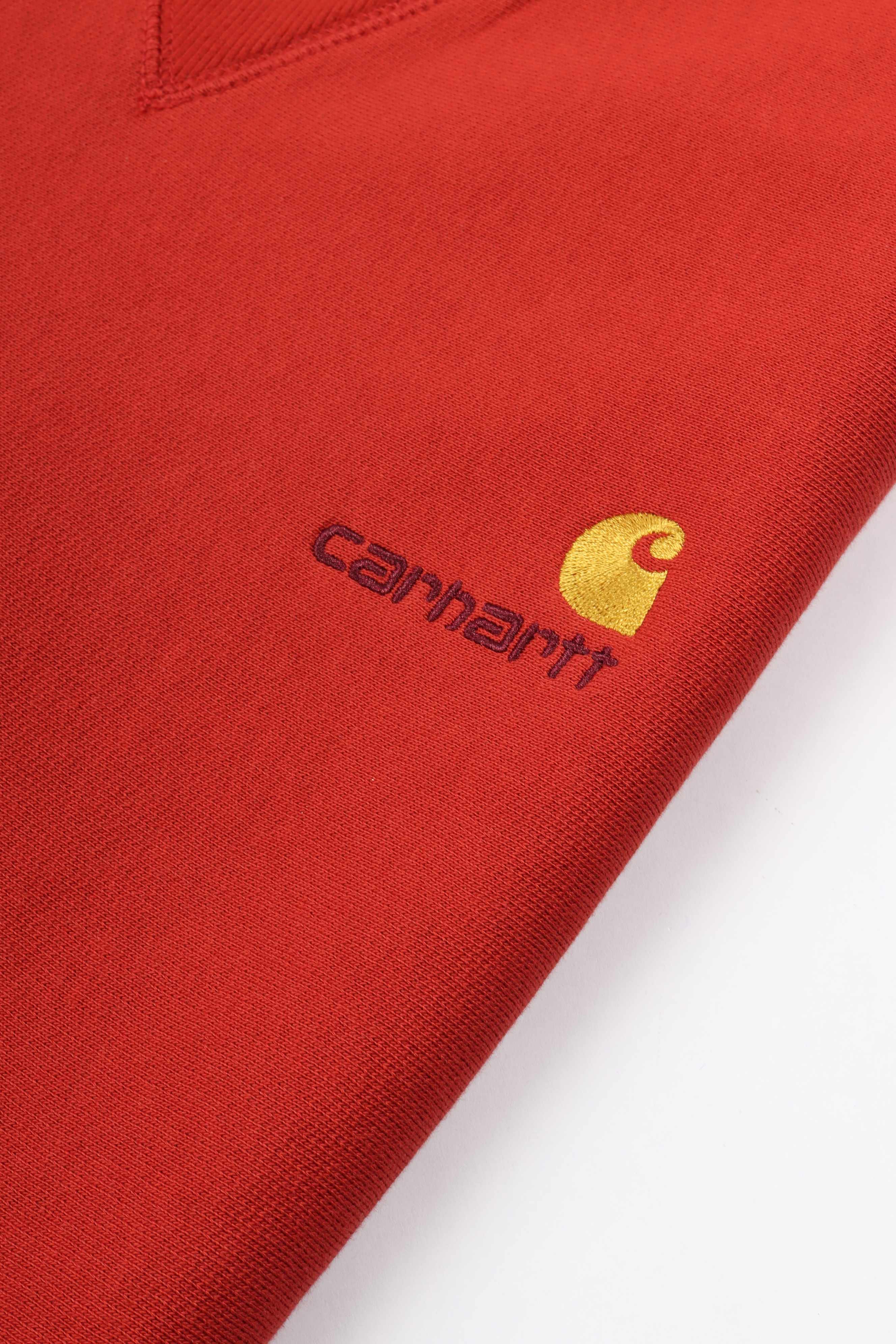American script sweatshirt oxide red