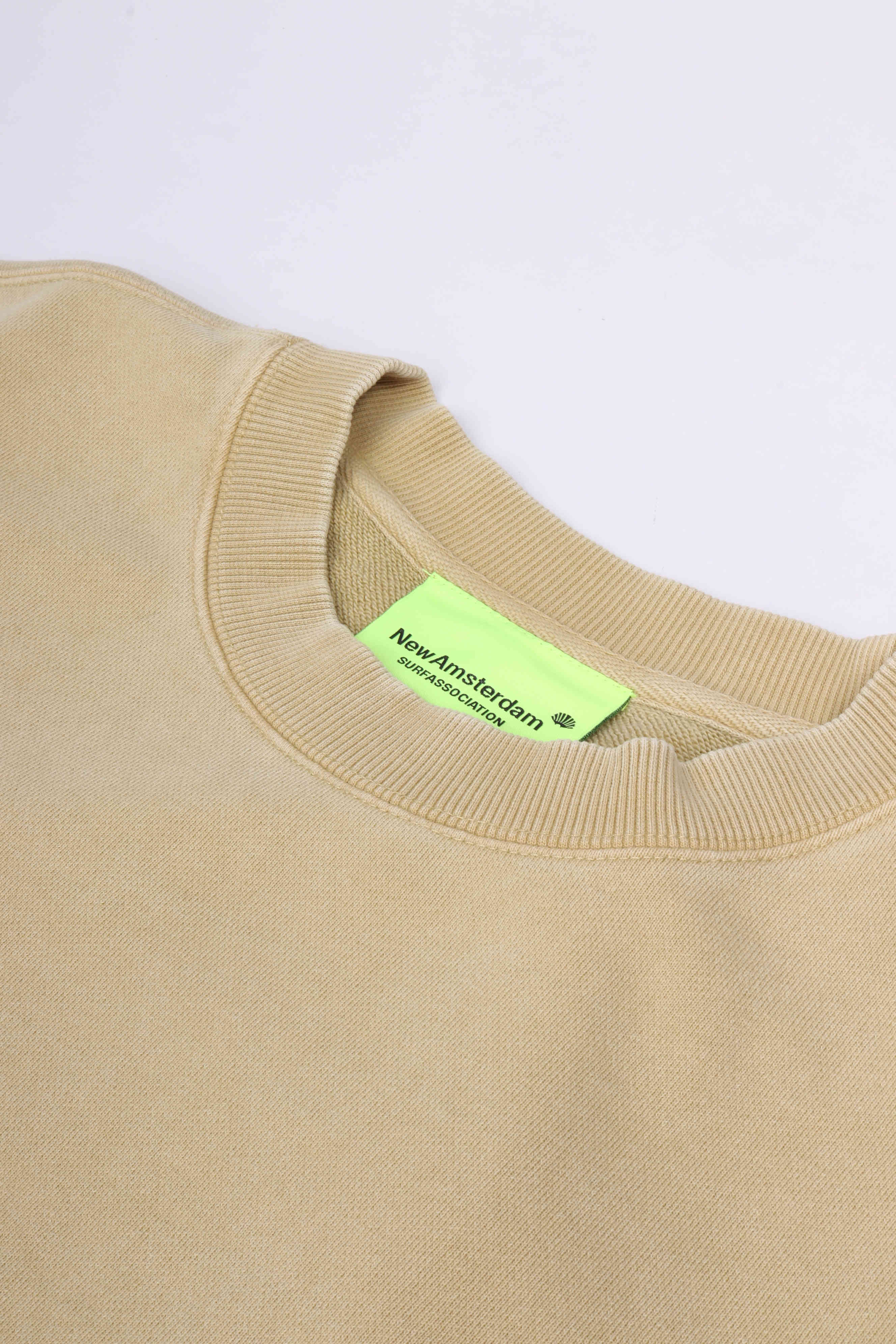 Logo crewneck yellow stone