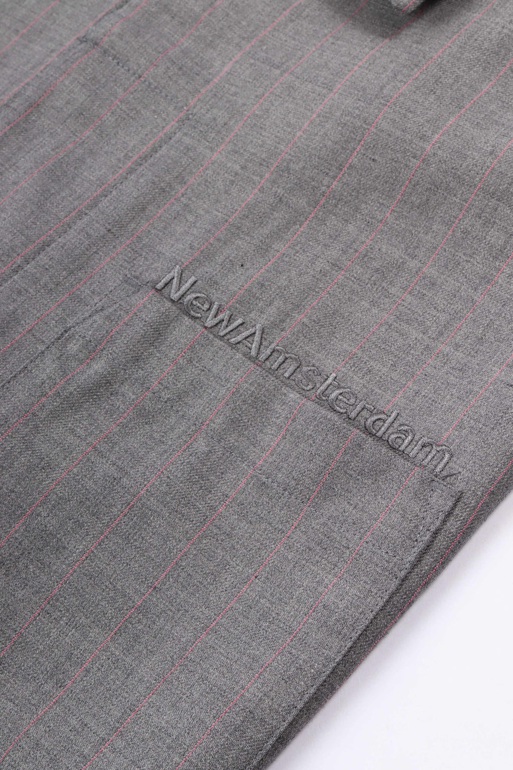 Wijk shirt wool grey w / pink