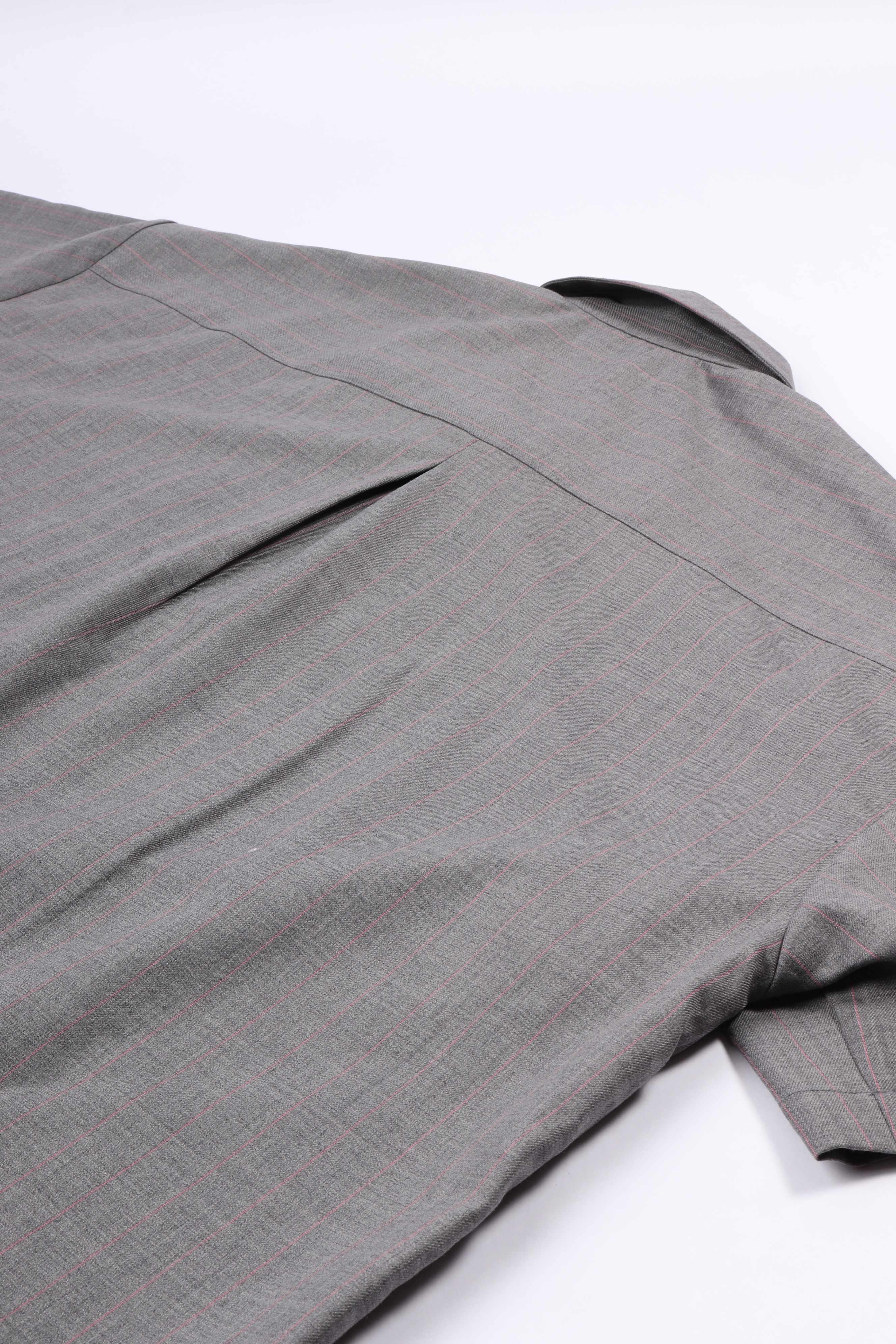 Wijk shirt wool grey w / pink