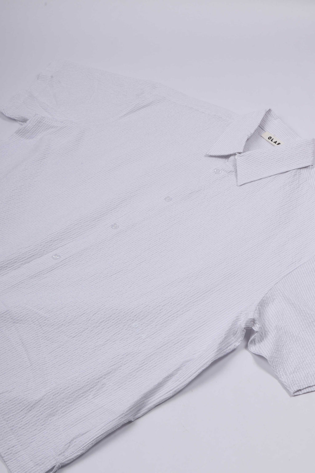 Stripe boxy ss shirt optical white