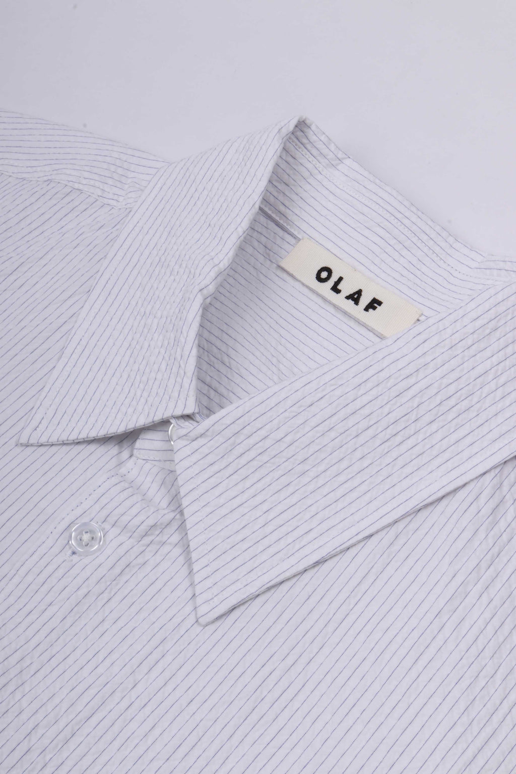 Stripe boxy ss shirt optical white