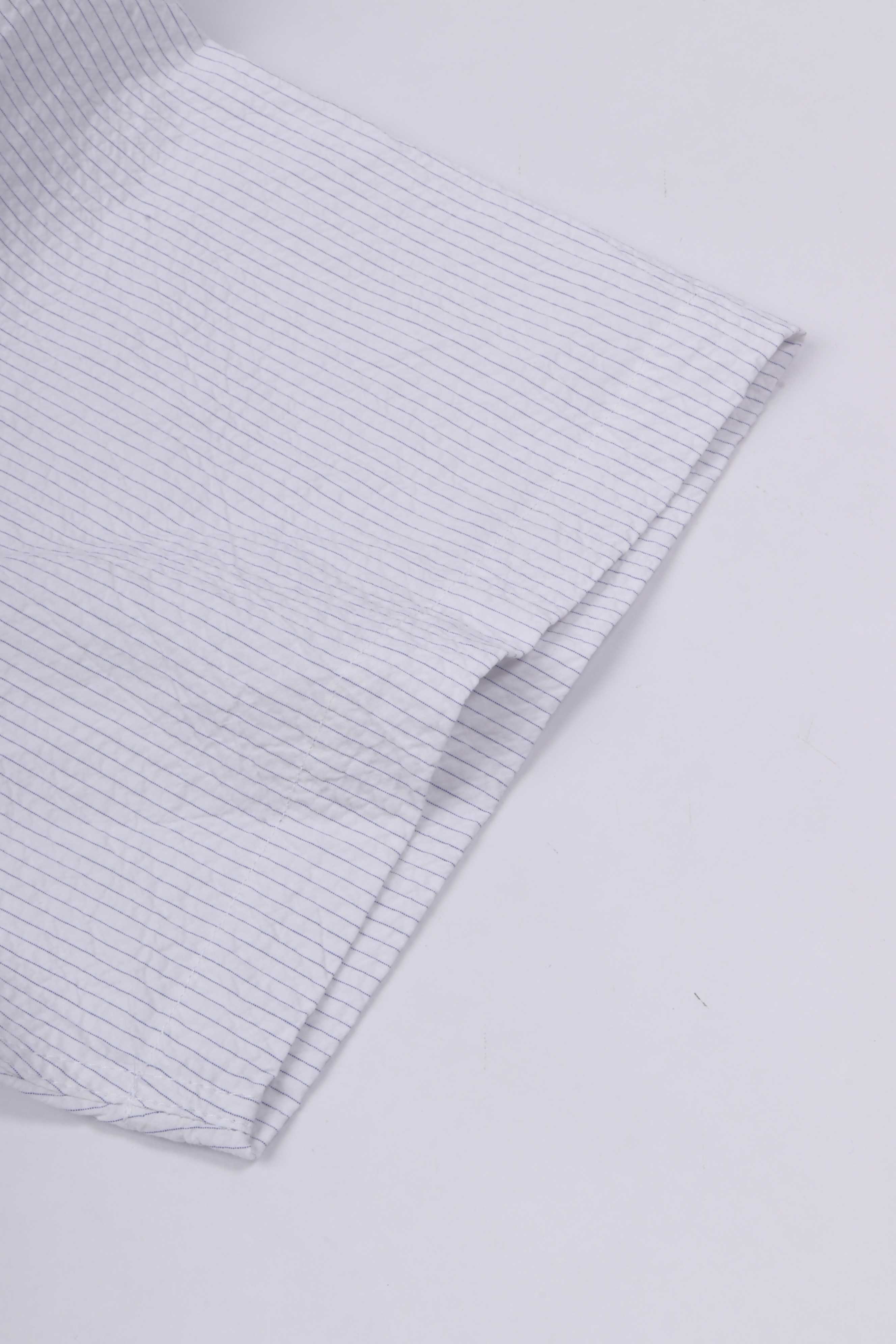 Stripe boxy ss shirt optical white