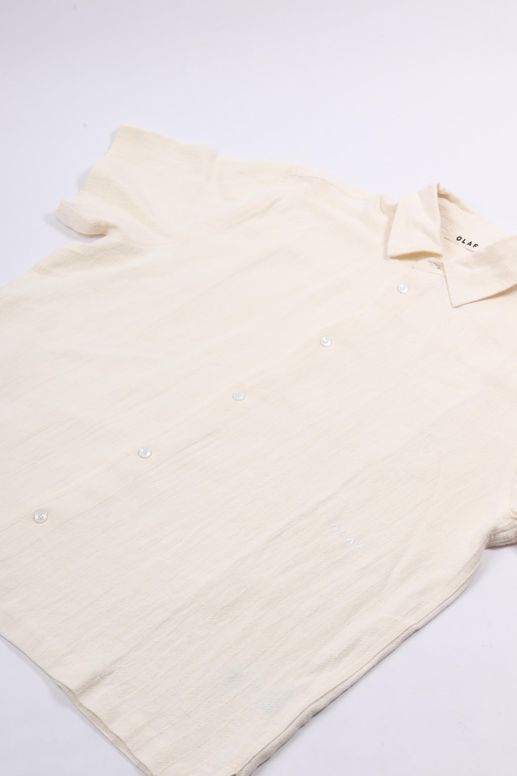 Textured stripe boxy ss shirts offwhite