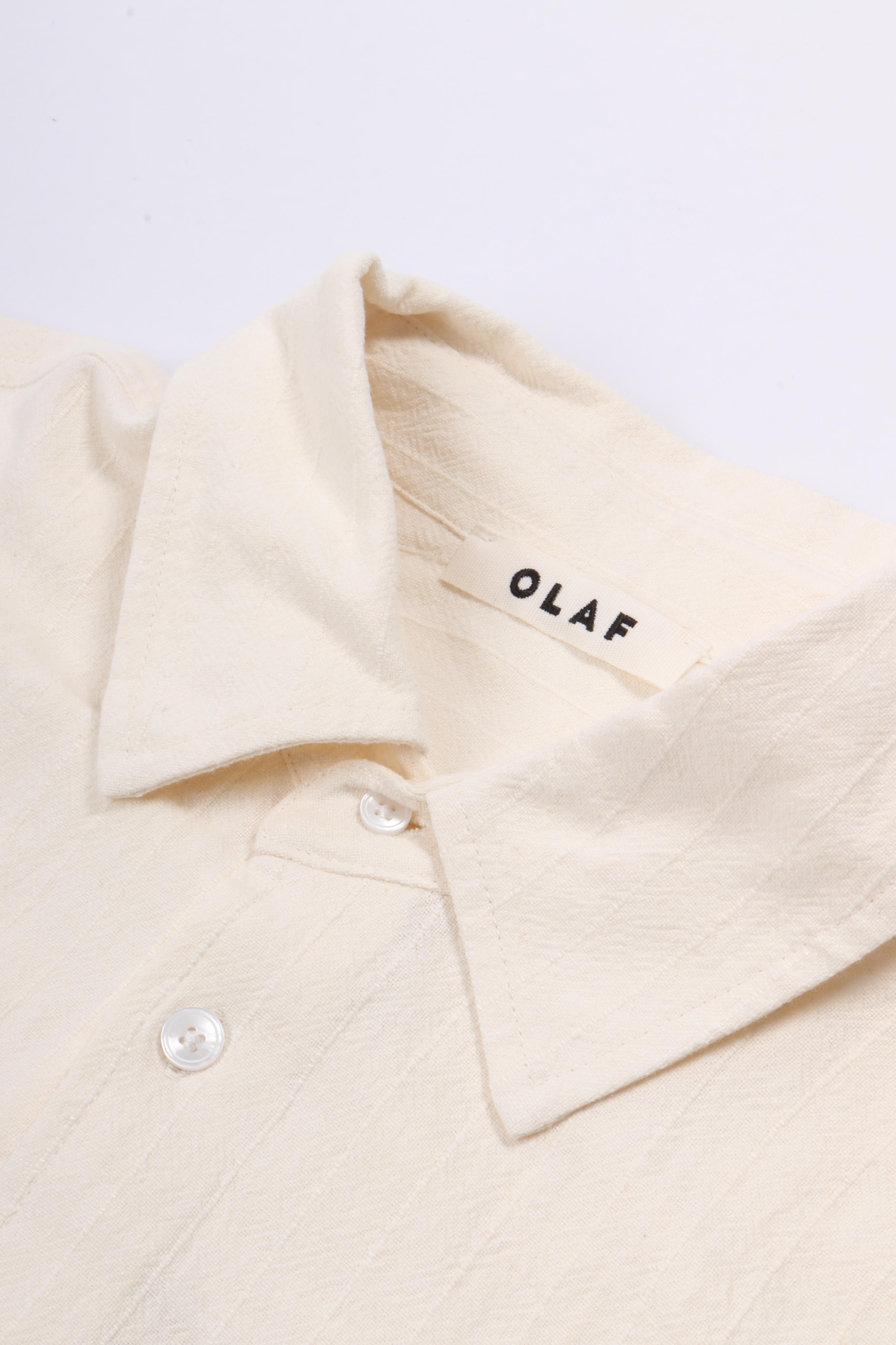 Textured stripe boxy ss shirts offwhite