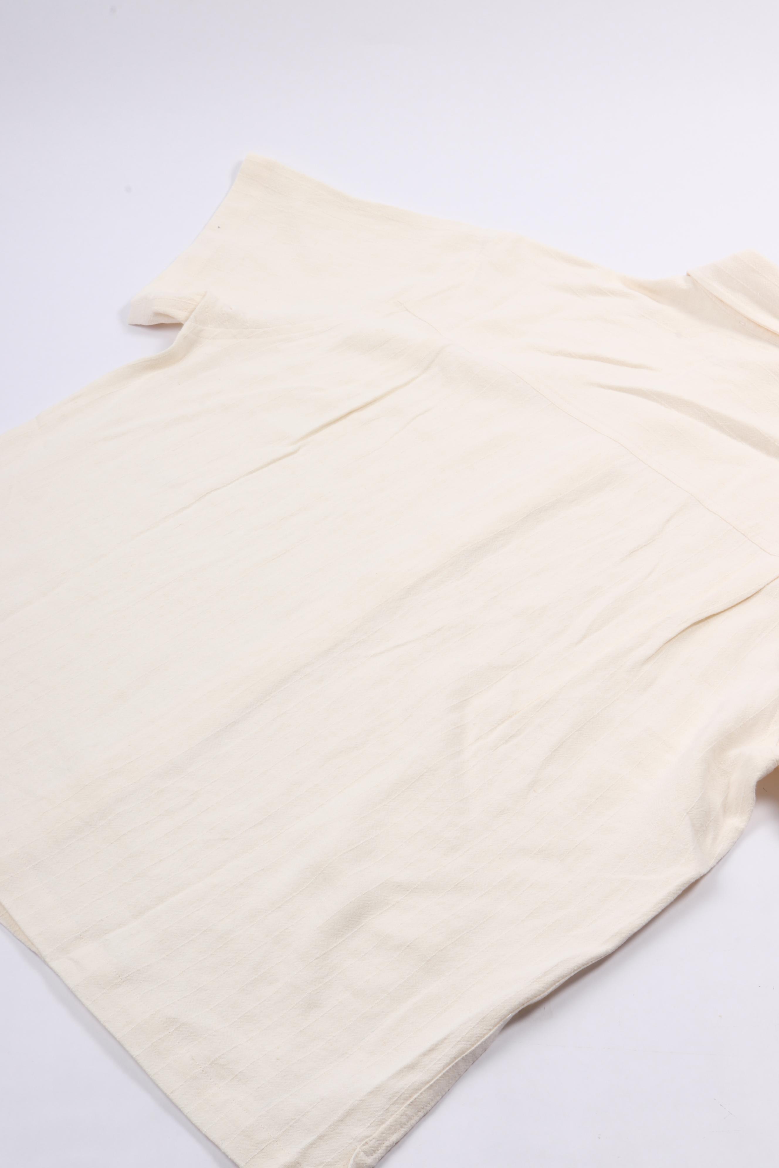 Textured stripe boxy ss shirts offwhite