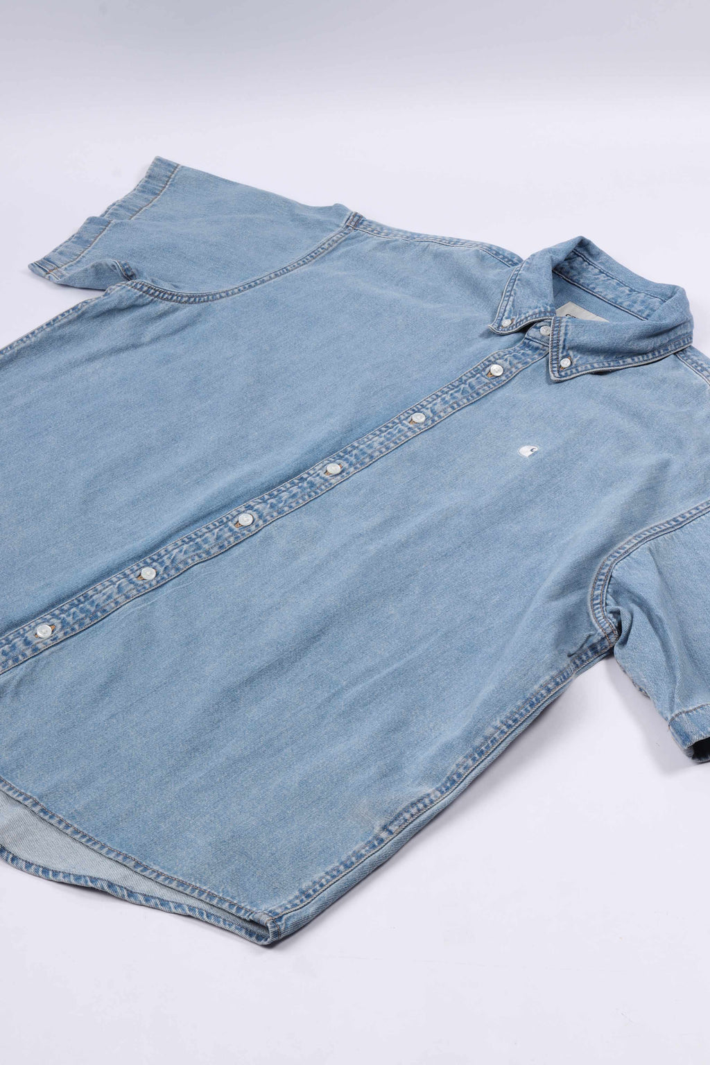 S/s lucas shirt blue bleached