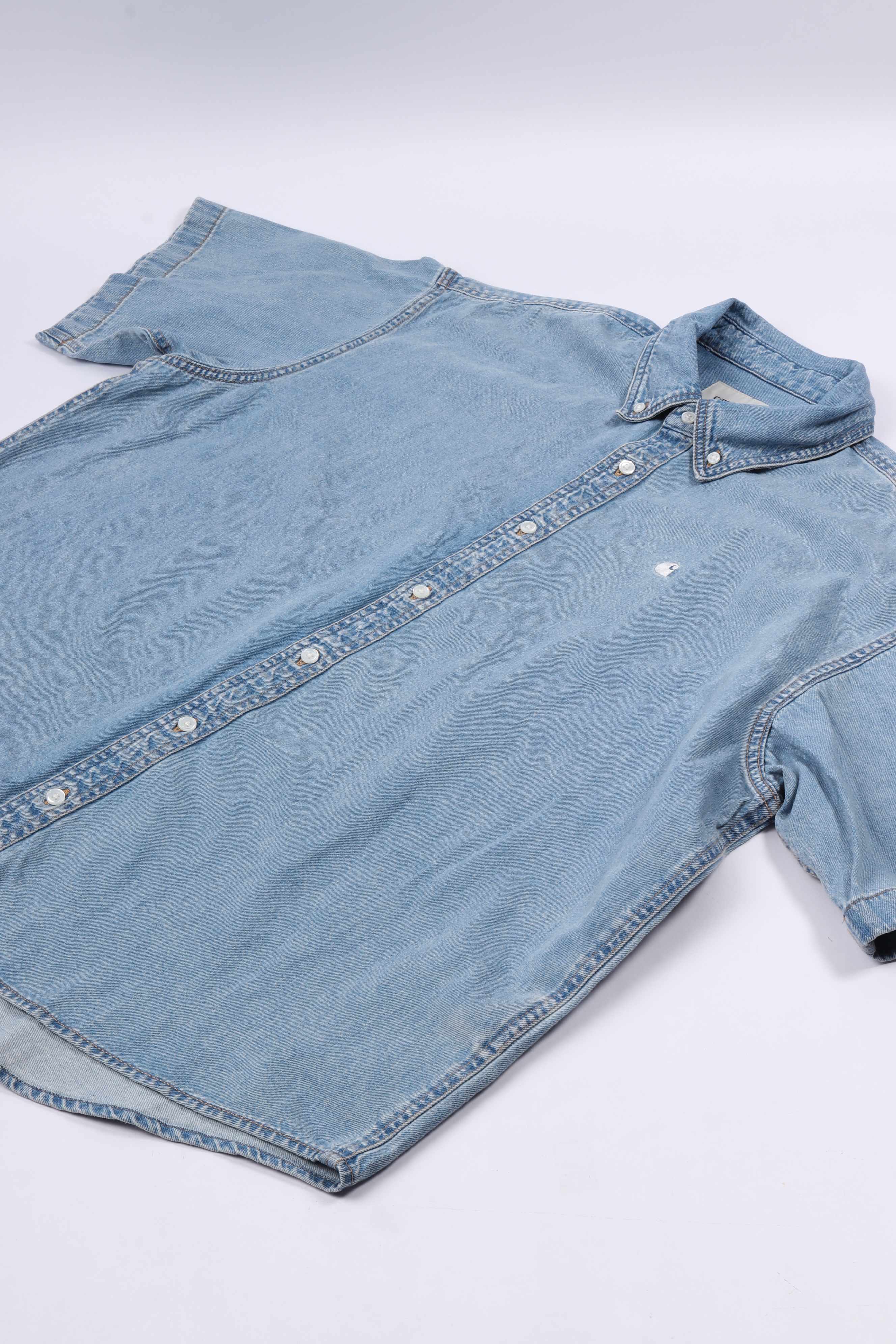 S/s lucas shirt blue bleached