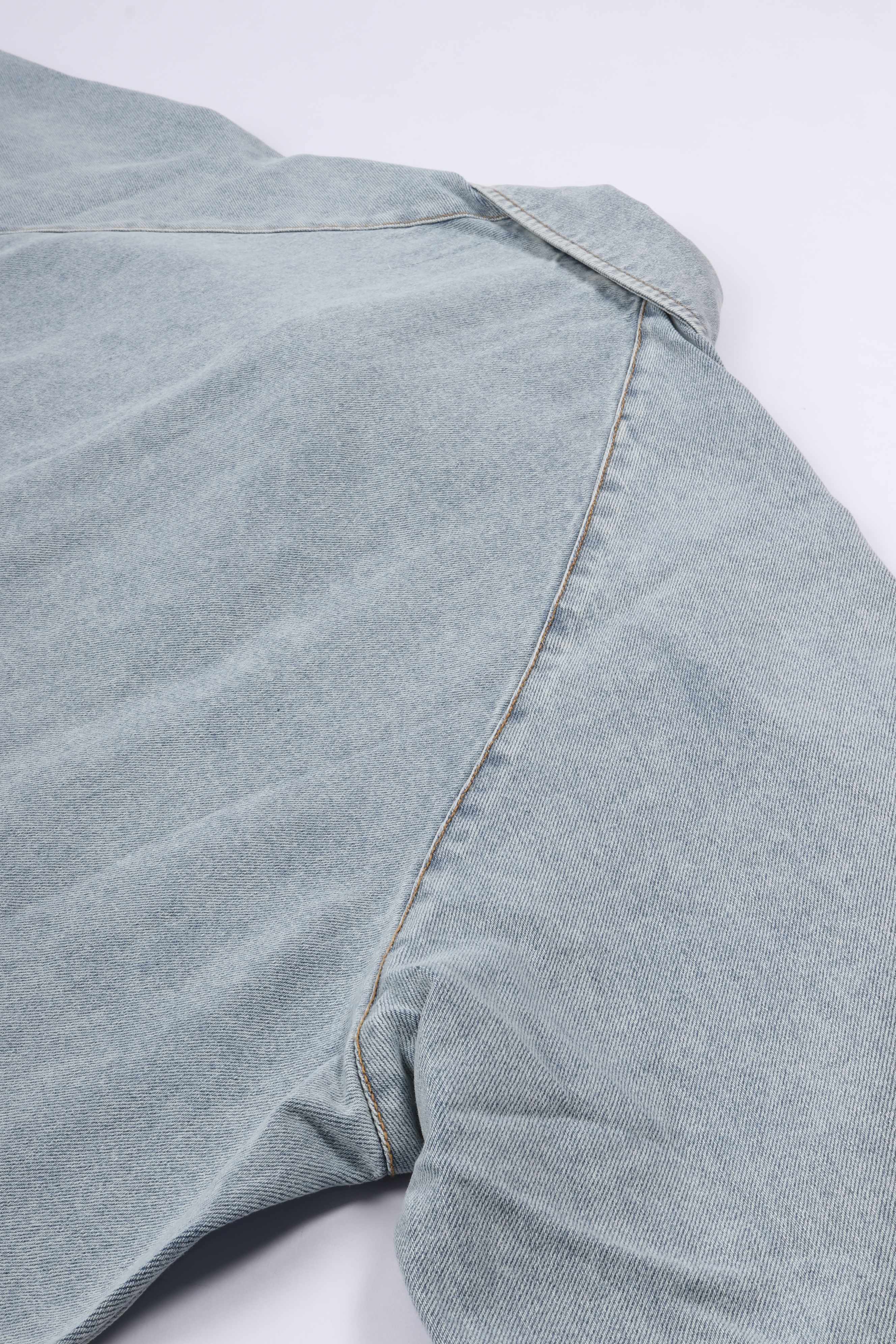 Lyocell short sleeves light blue