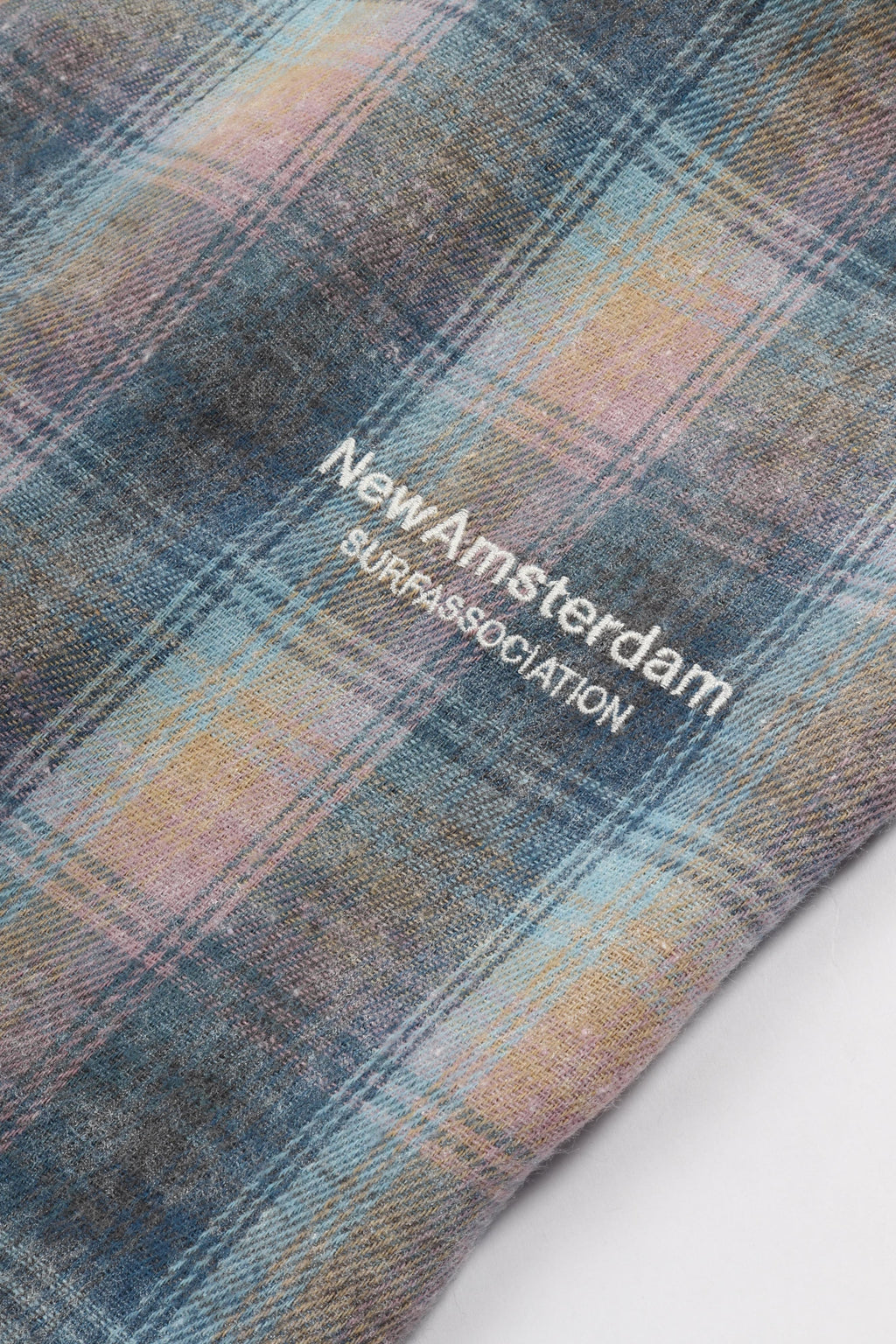 Flanel short sleeve rainbow check
