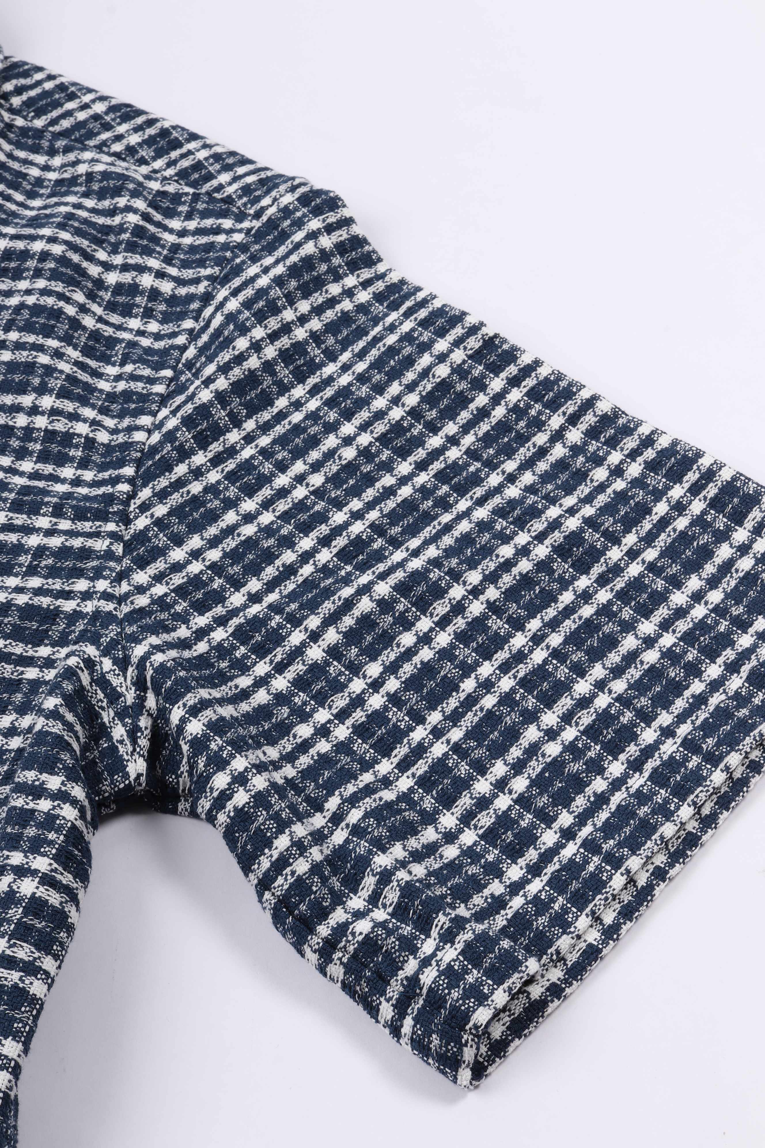 S/s kander shirt blue river check