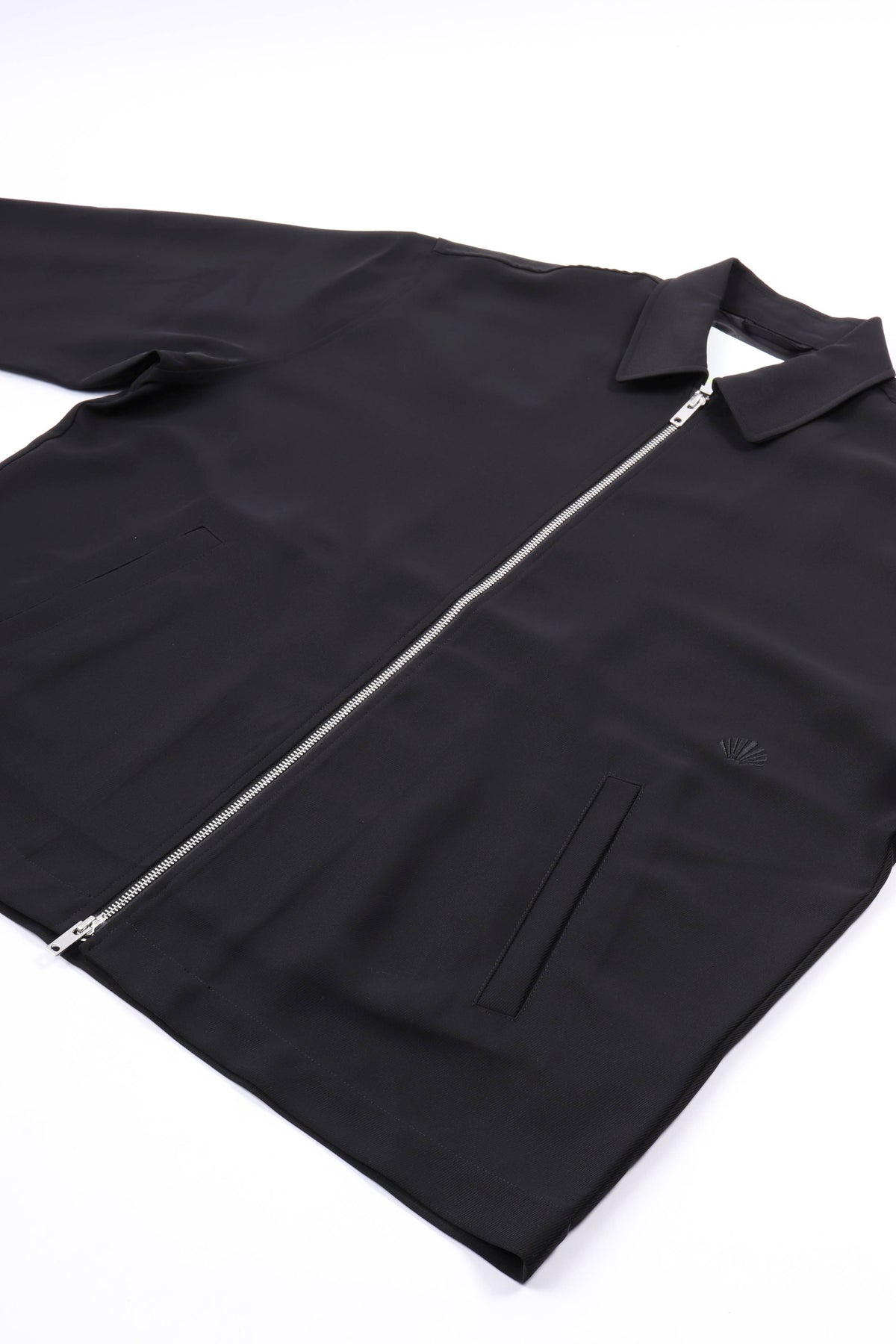 Zip up shirt black