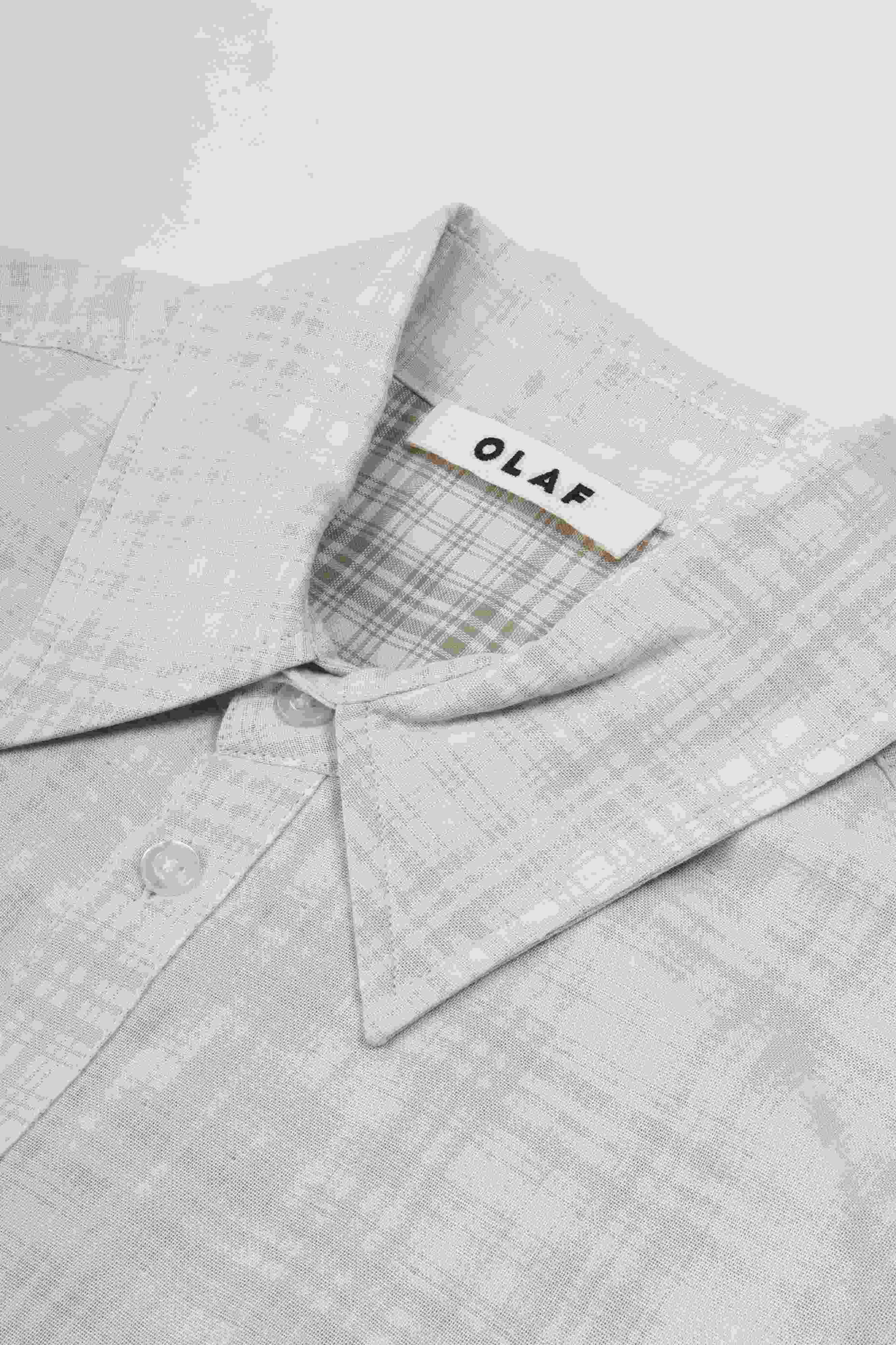 Double faced c. boxy shirt offwhite