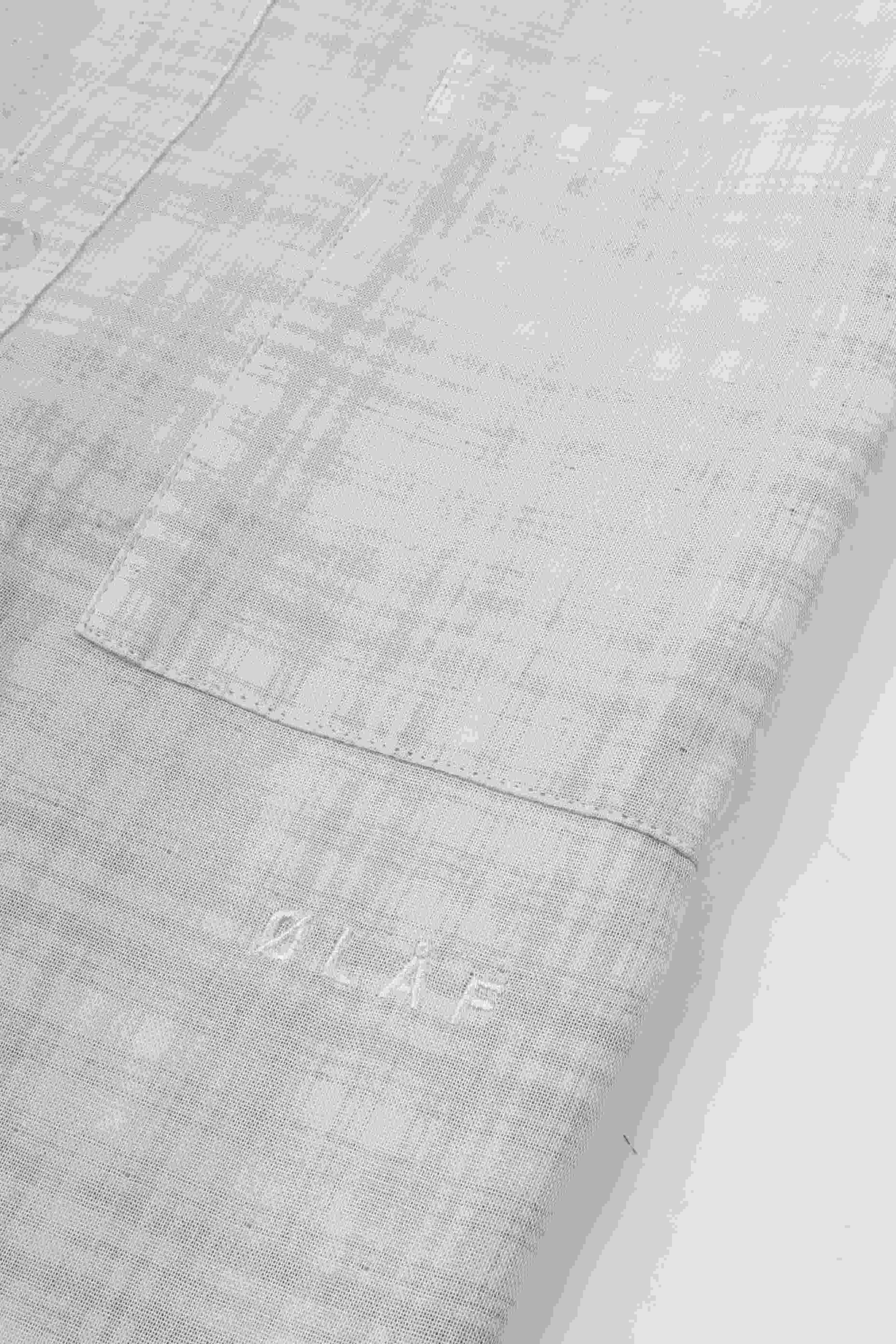 Double faced c. boxy shirt offwhite