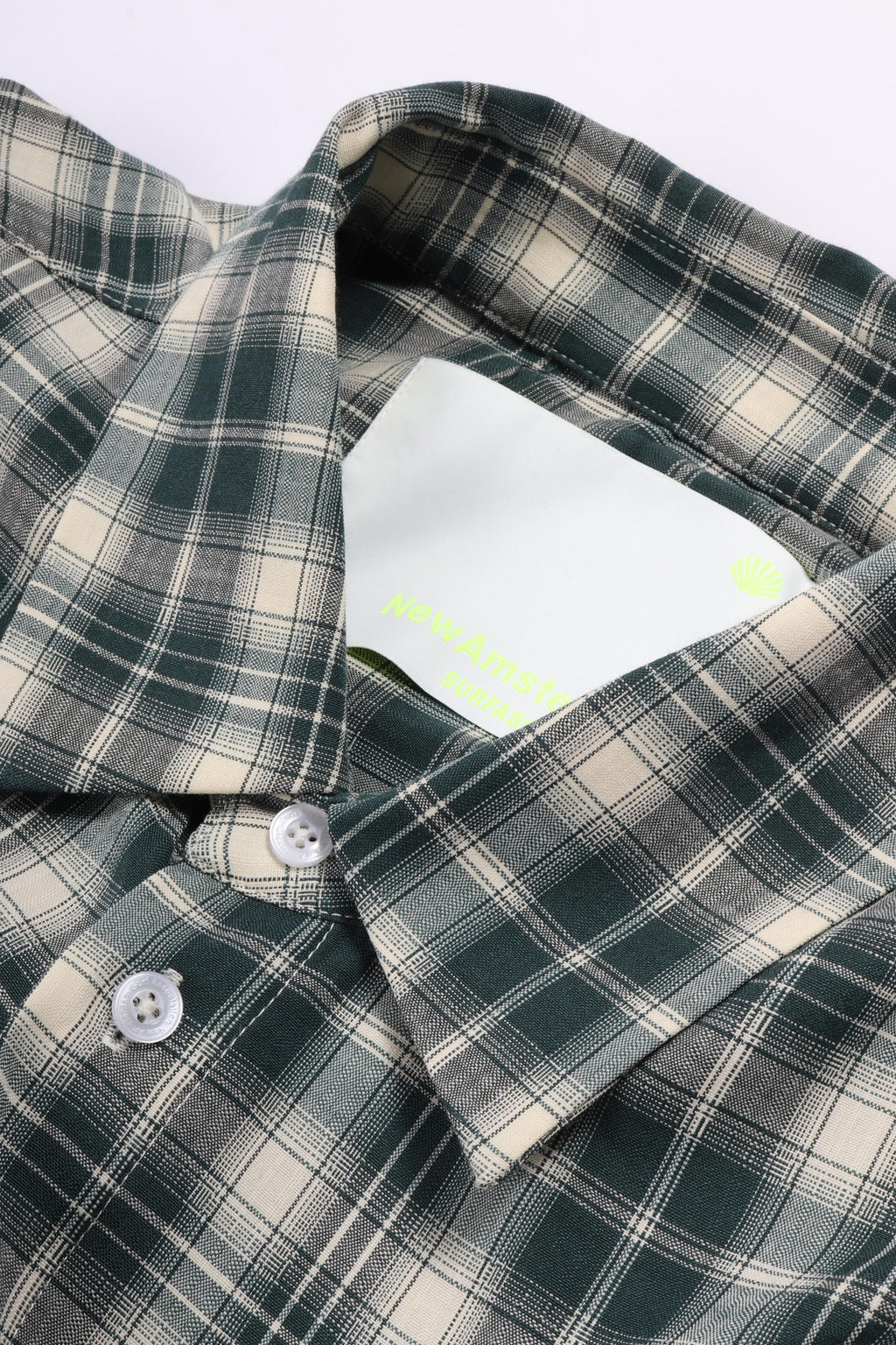Double layer shirt green/white ch