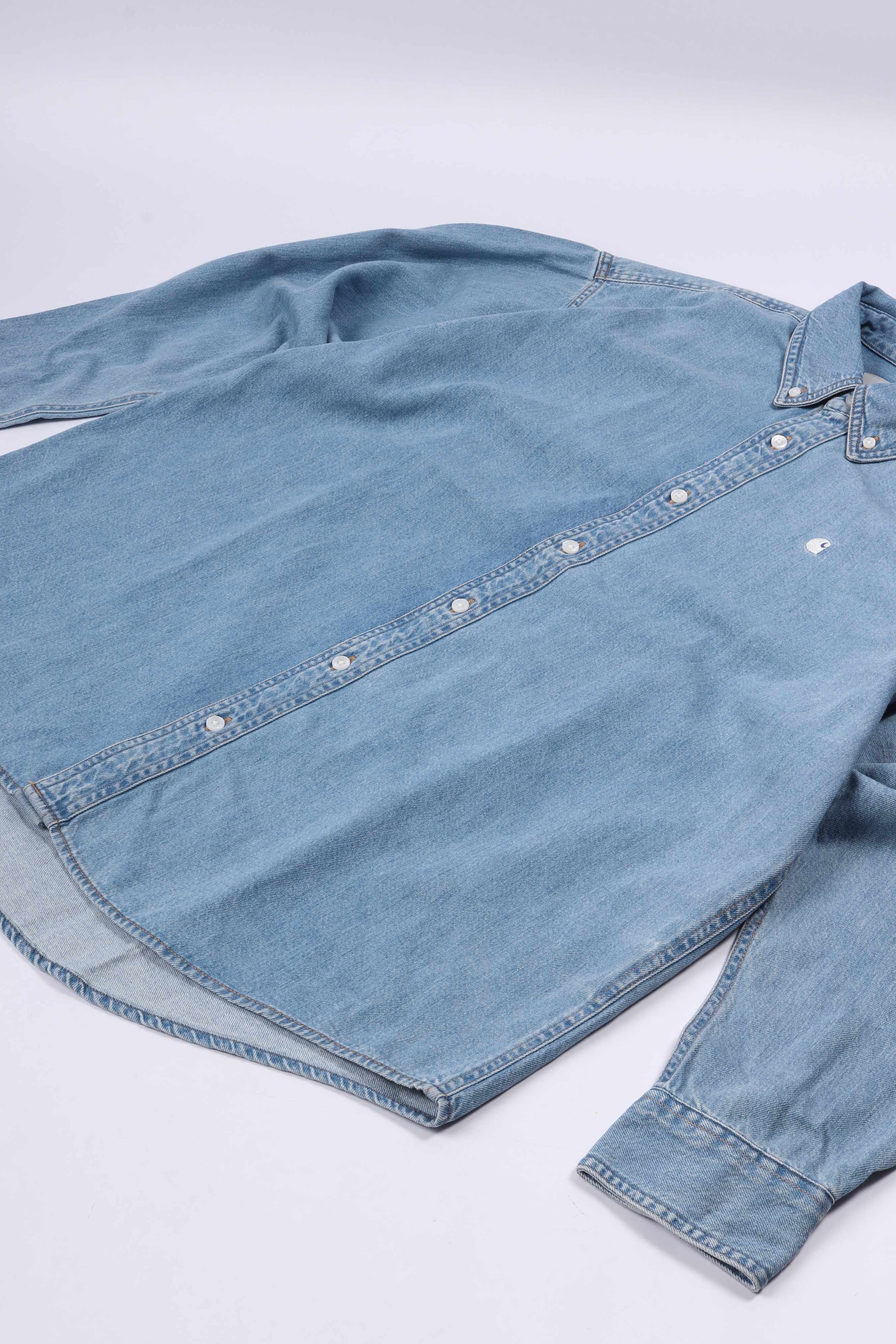 L/s lucas shirt blue bleached