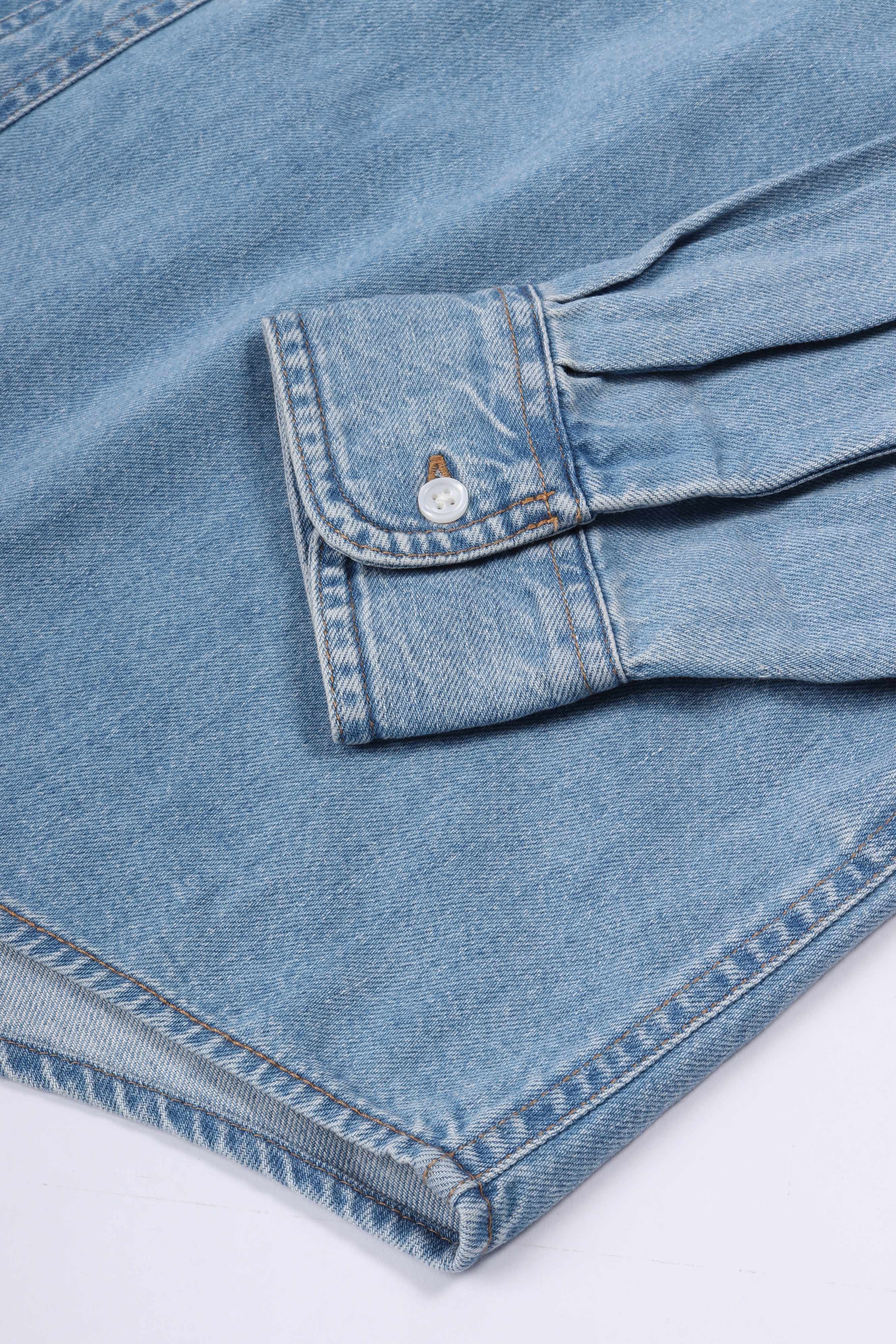 L/s lucas shirt blue bleached