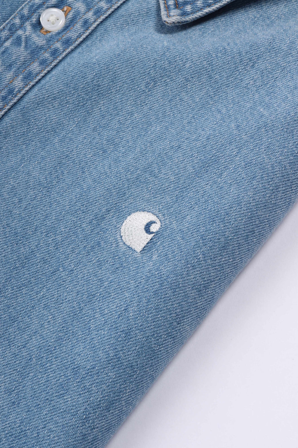 L/s lucas shirt blue bleached