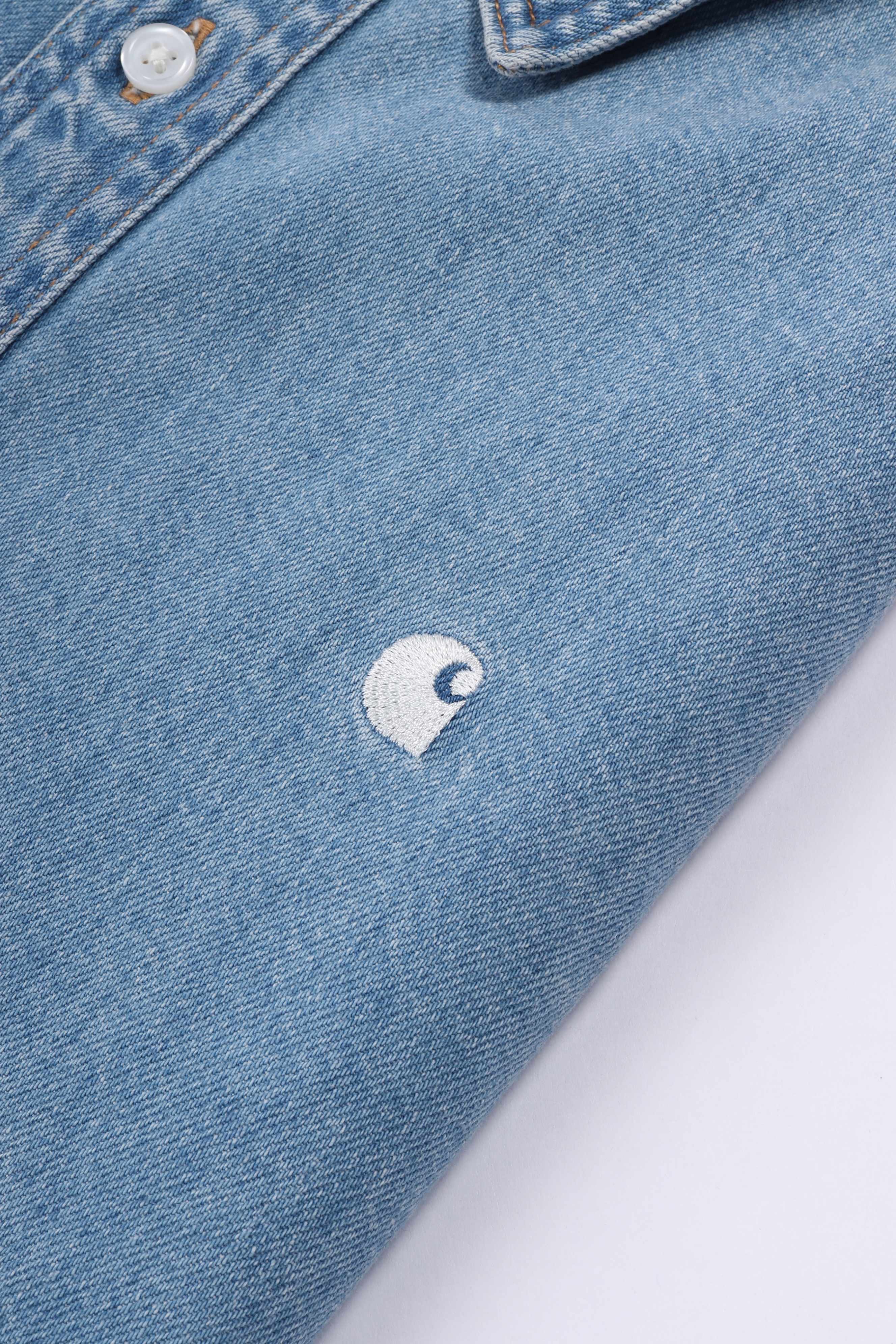 L/s lucas shirt blue bleached