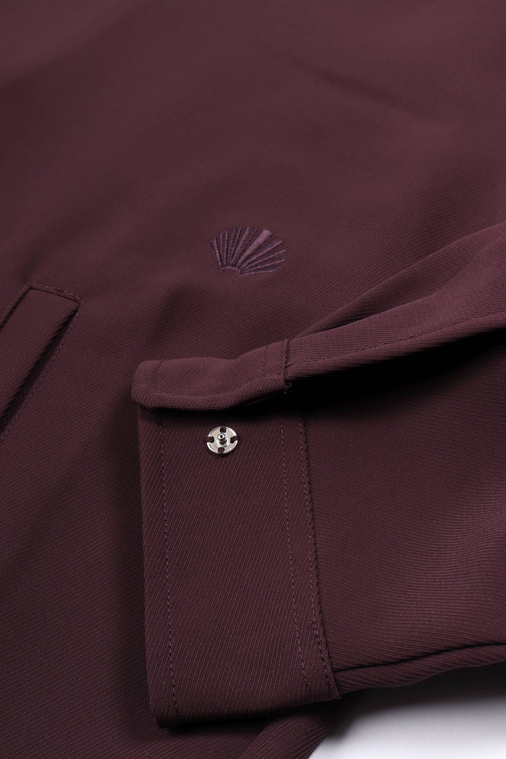Zip up shirt wine